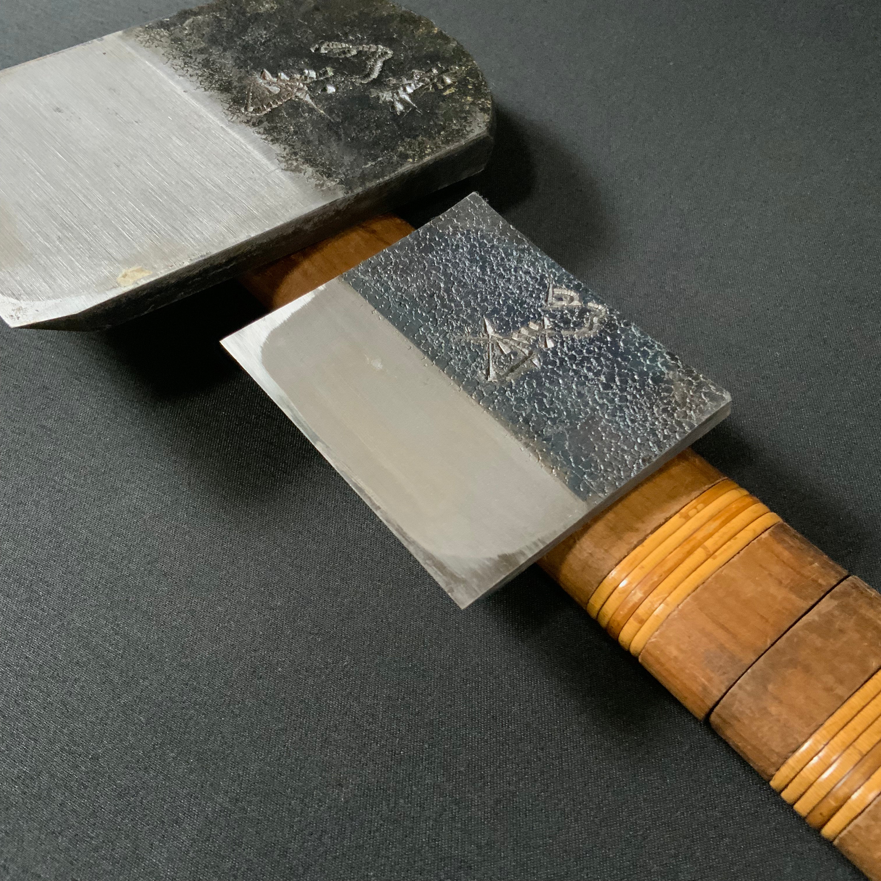 掘出し物 明寿 碓氷健吾作 仕上げ鉋 70mm   Old stock Meiju Smoothing Plane(Kanna) by Usuikengo