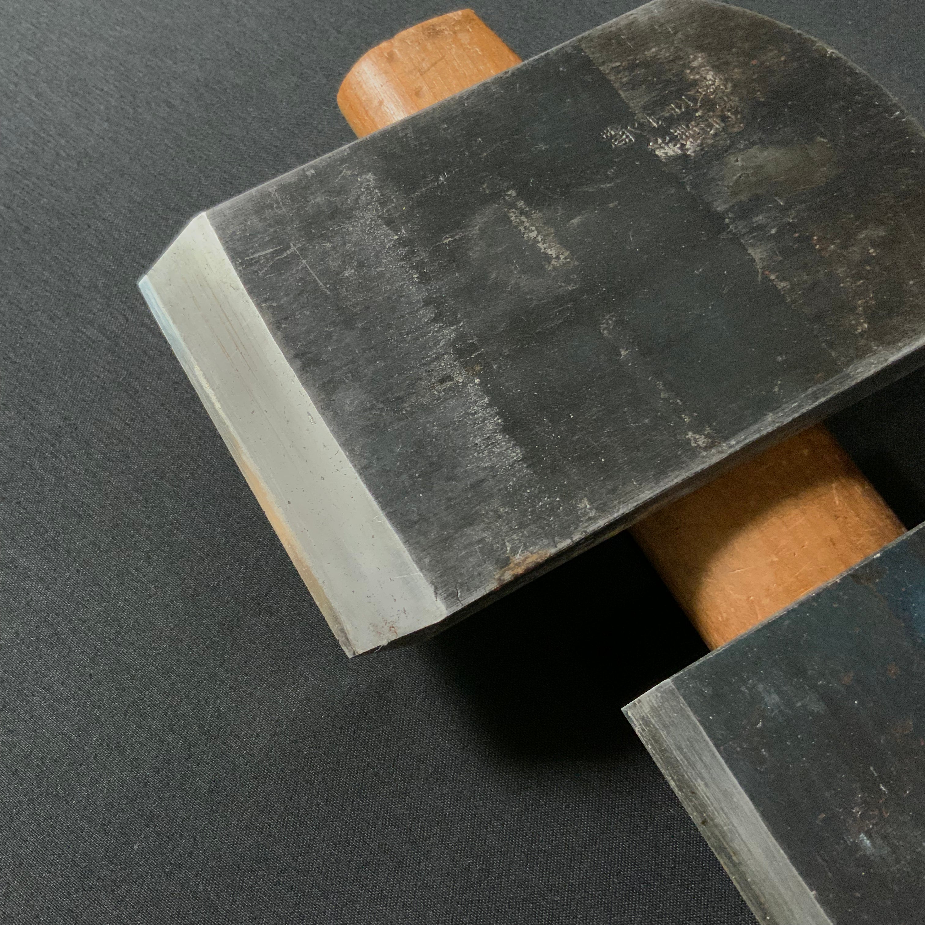 掘出し物 明寿 碓氷健吾作 仕上げ鉋 70mm   Old stock Meiju Smoothing Plane(Kanna) by Usuikengo