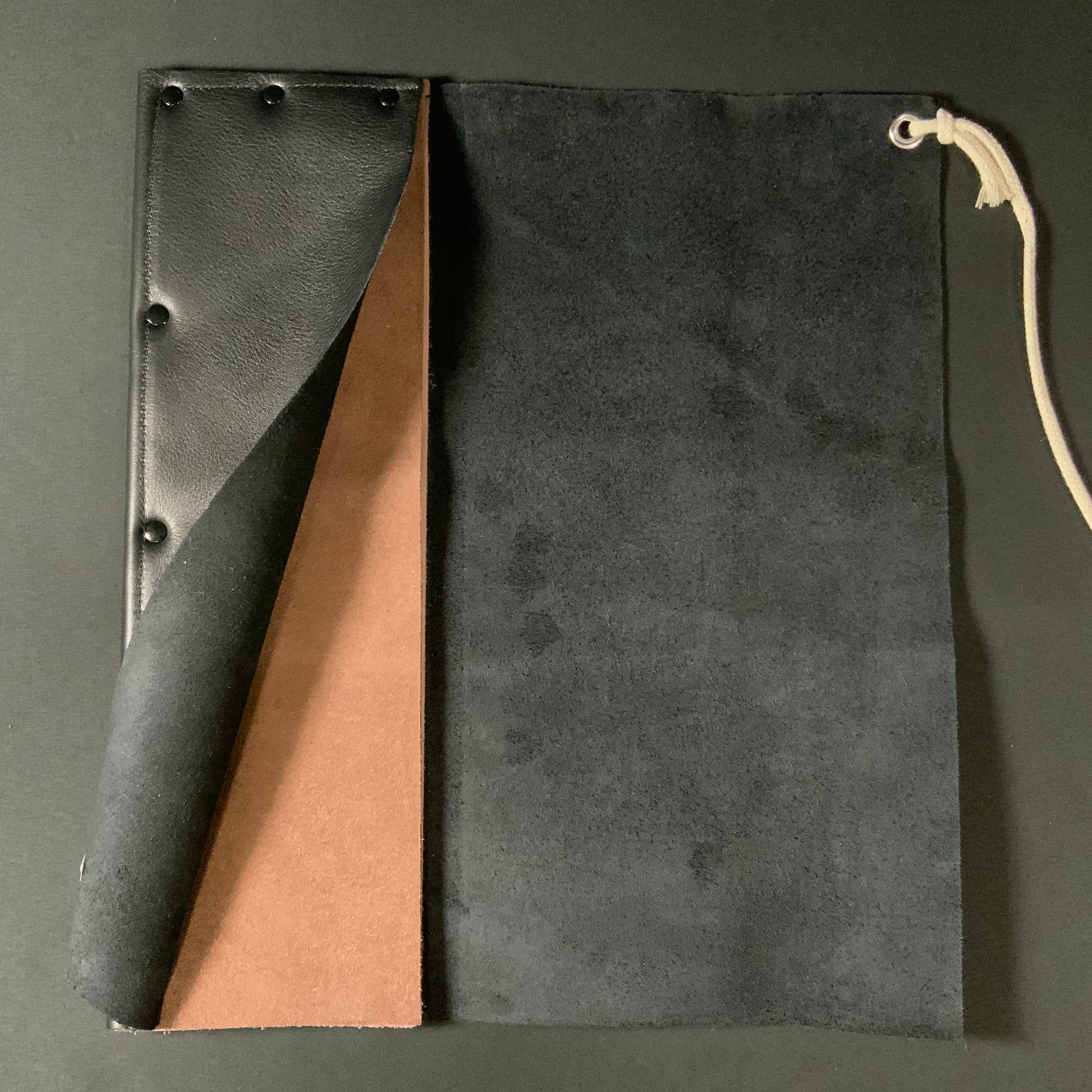 Daruma Saw Leather Cloth Bag 5pc /    だるま 本革鋸巻  5丁用