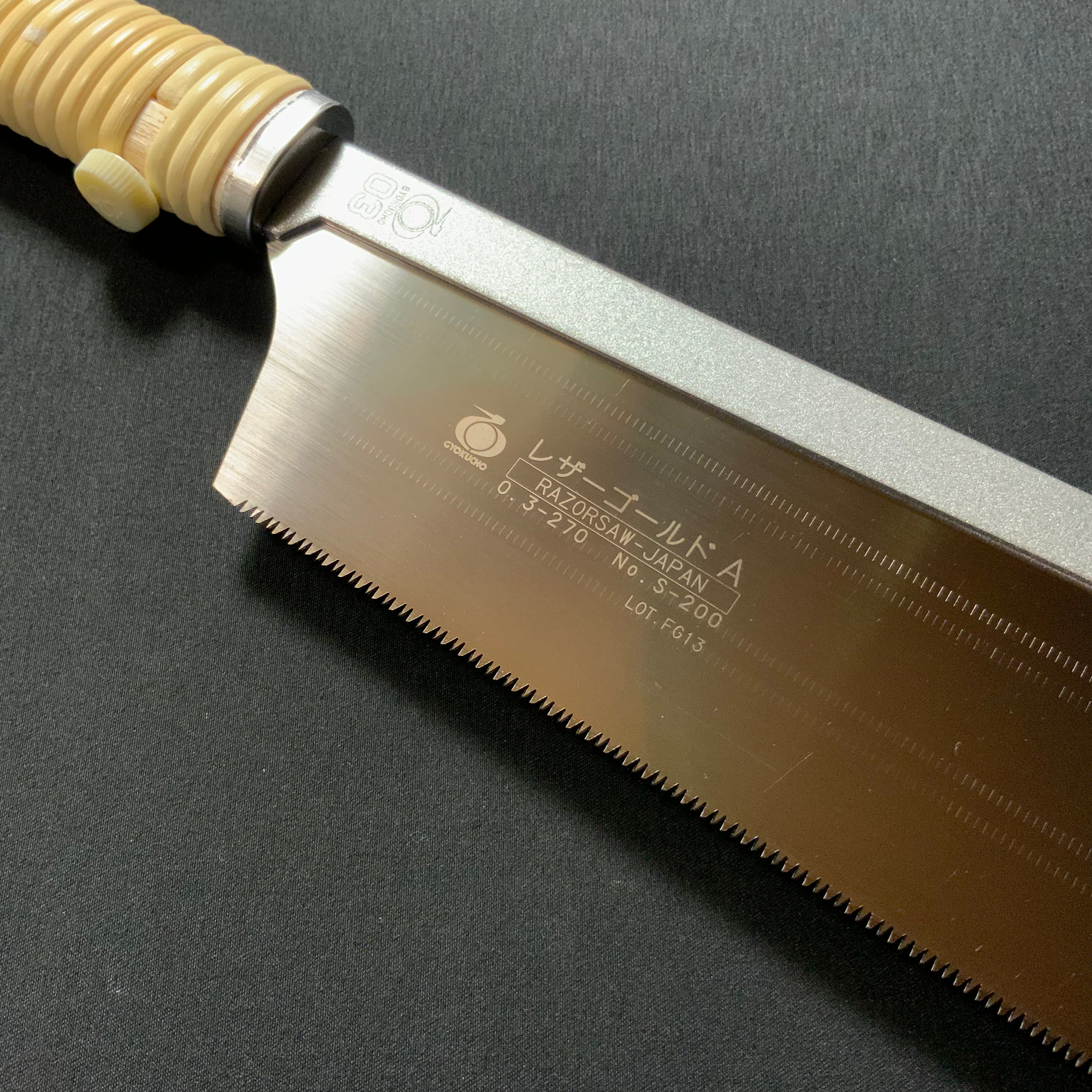 Old Stock Gyokucho Razor Gold Saw For fine work　掘り出し物 レザーゴールドA型 細工用 鋸 270mm