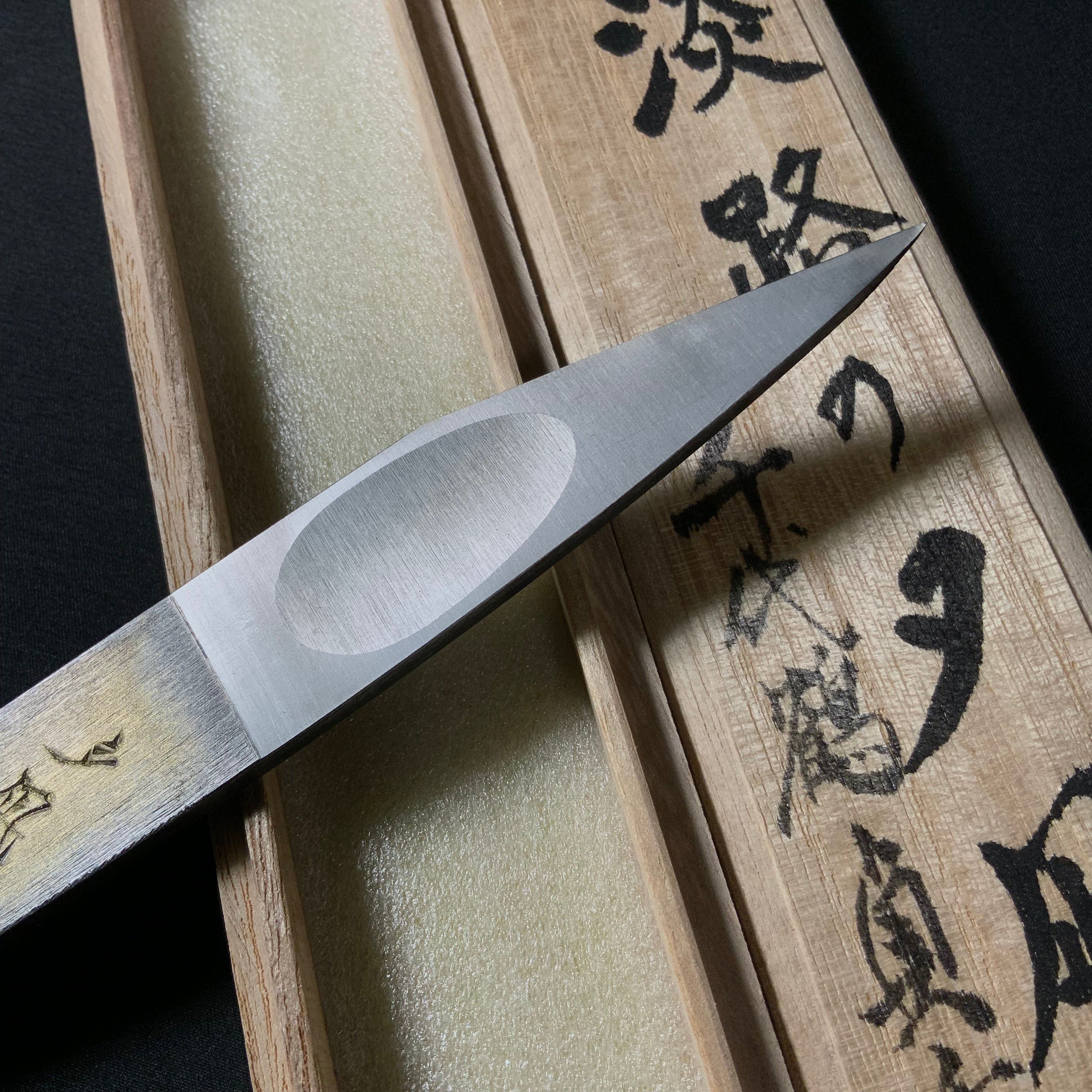 淡路の夕凪 三代目千代鶴貞秀 切出し小刀 右  Awaji no Yunagi Kiridashi by Chiyotsuru Sadahide 3rd Generation Right hand