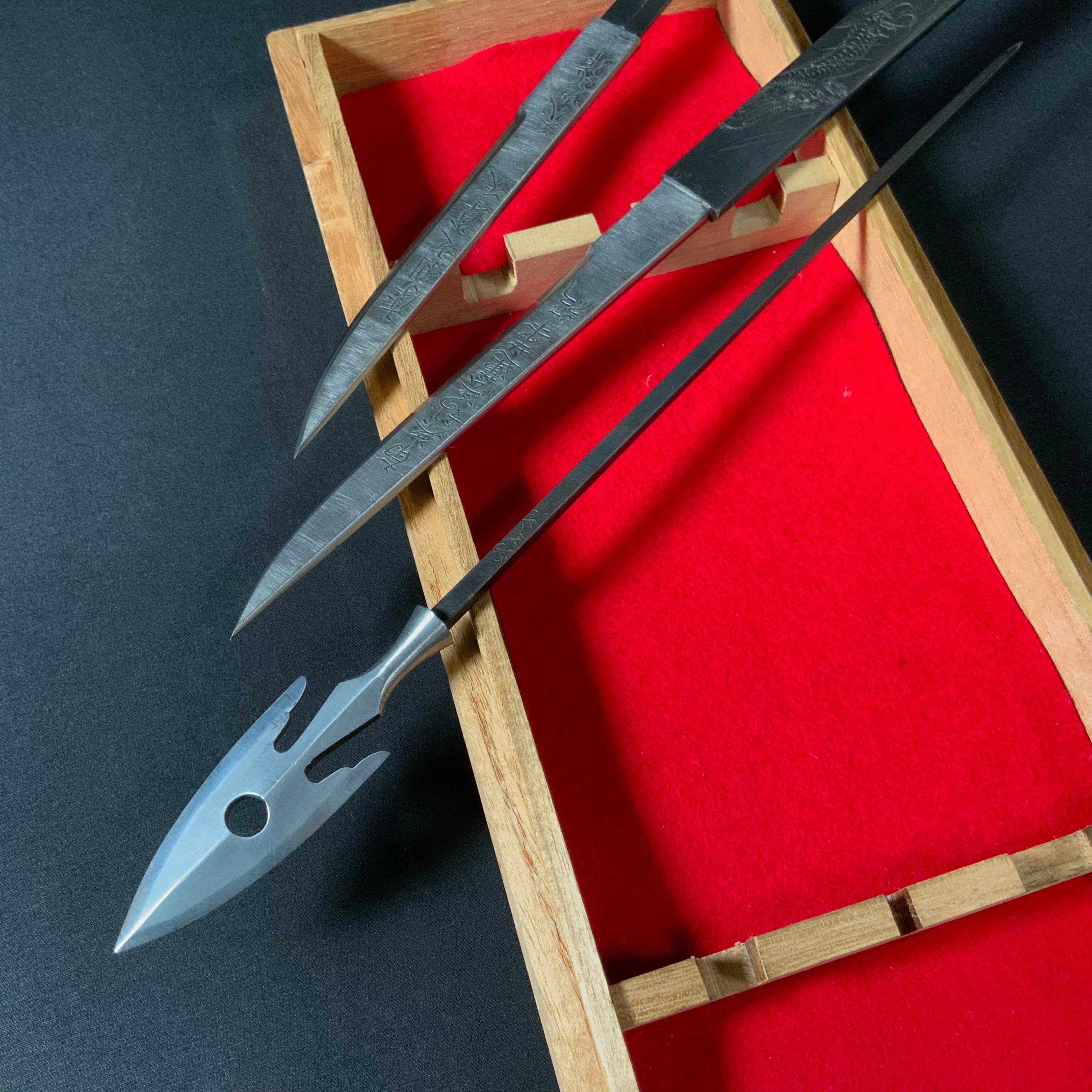 Old stock Sukemaru 3rd Yajiri Kokatana set by Usui Kinsaburo 掘出し物 碓氷金三郎 三代目助丸作 鏃小刀