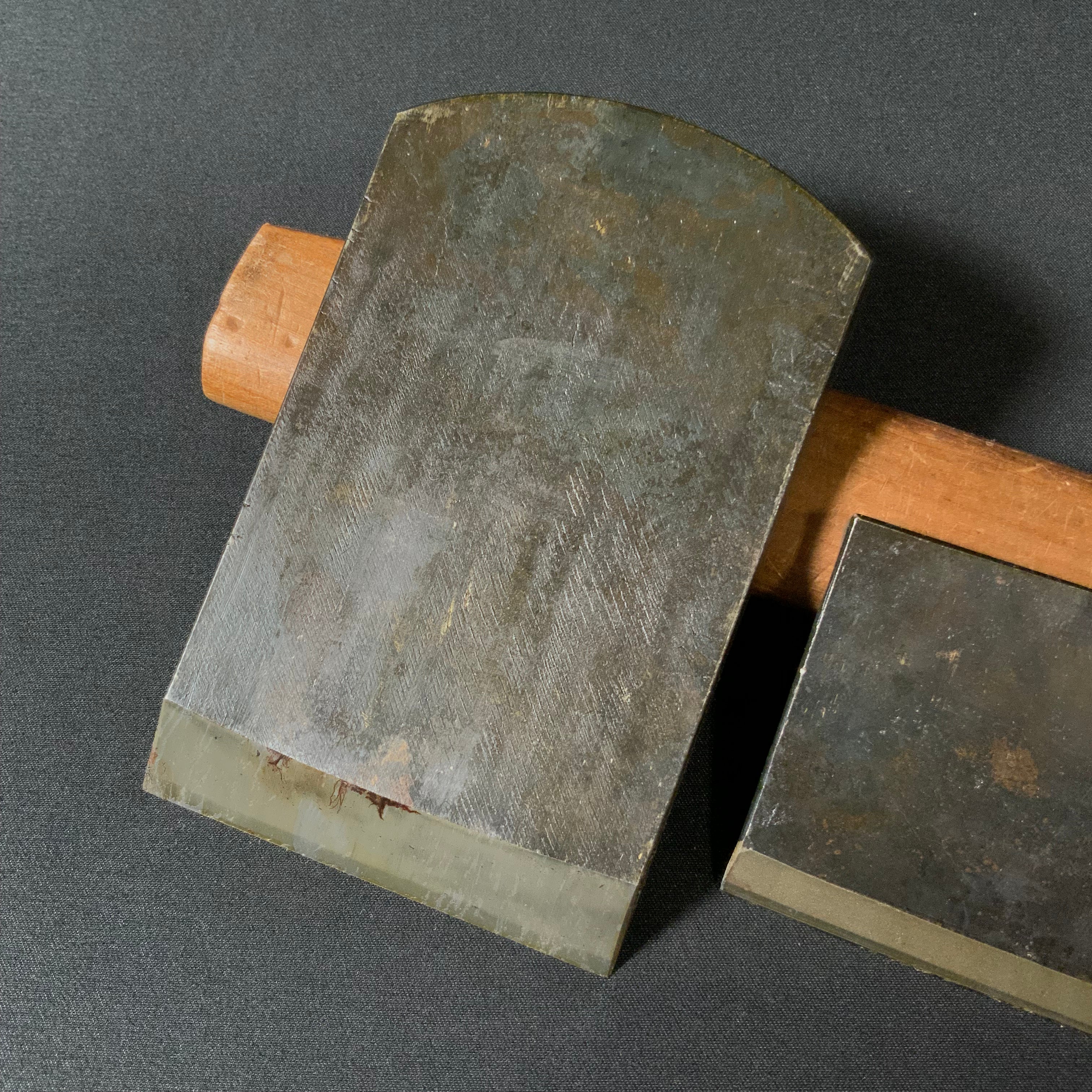 掘出し物 重延 長嶺喜好作 仕上げ鉋 70mm    Shigenobu Vintage Smoothing Plane (Kanna)  by Kiyoshi Nagamine