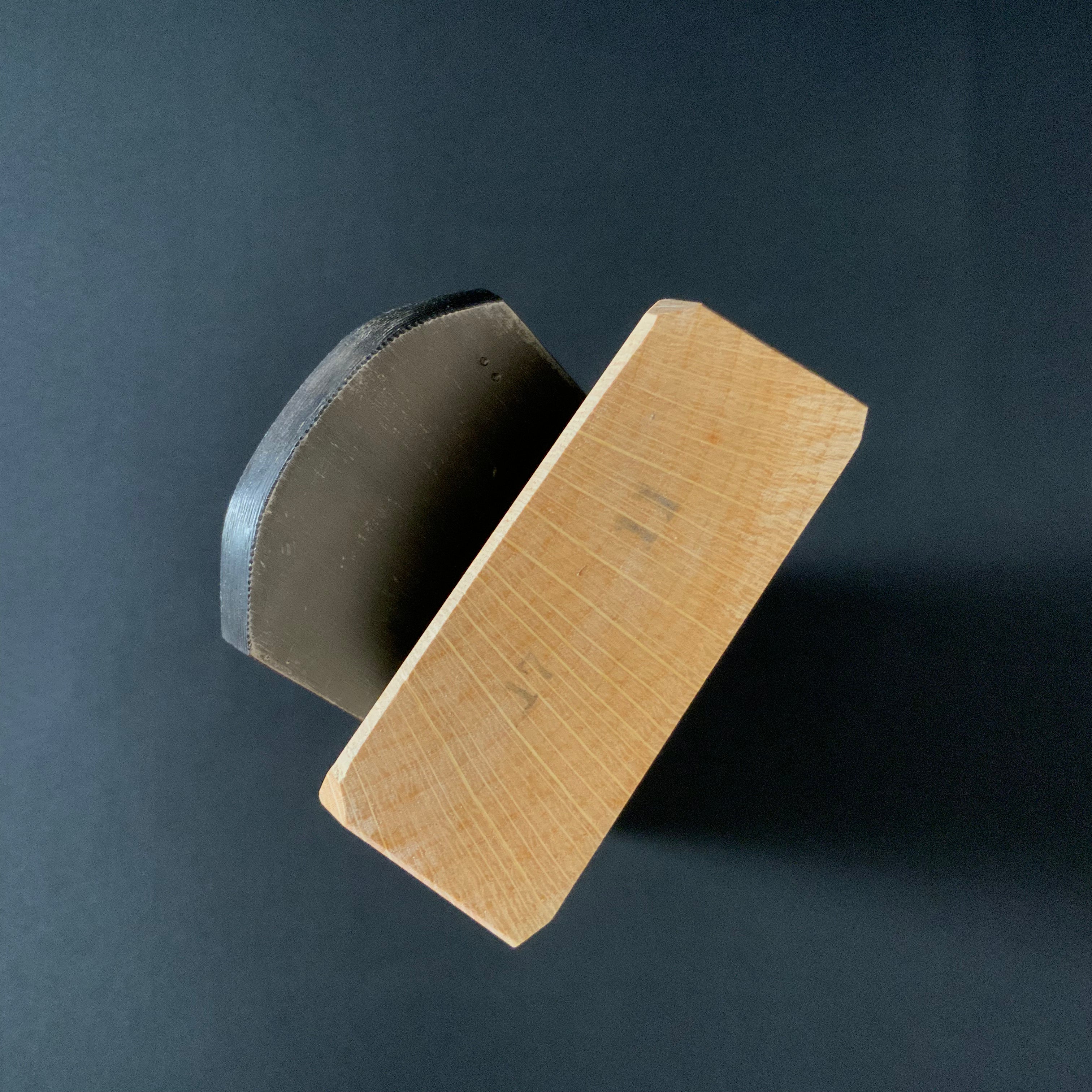 #2 Gachirin Tsunesaburo Smoothing Plane (Kanna) with Super White steel Mokume 月輪 (がちりん) 二代目作 常三郎 木目仕上鉋 青紙スーパー鋼 70mm