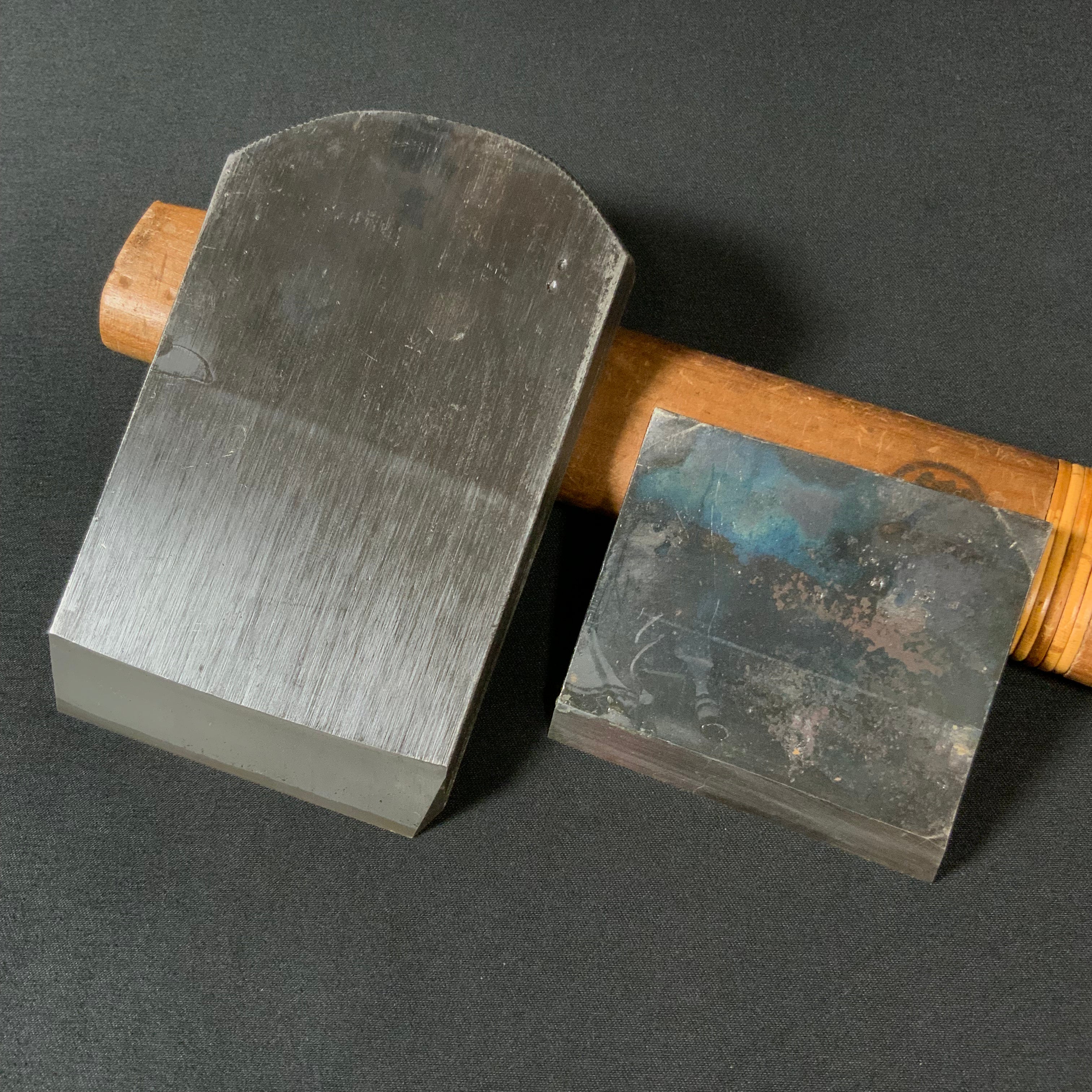#2 Gachirin Tsunesaburo Smoothing Plane (Kanna) with Super White steel Mokume 月輪 (がちりん) 二代目作 常三郎 木目仕上鉋 青紙スーパー鋼 70mm
