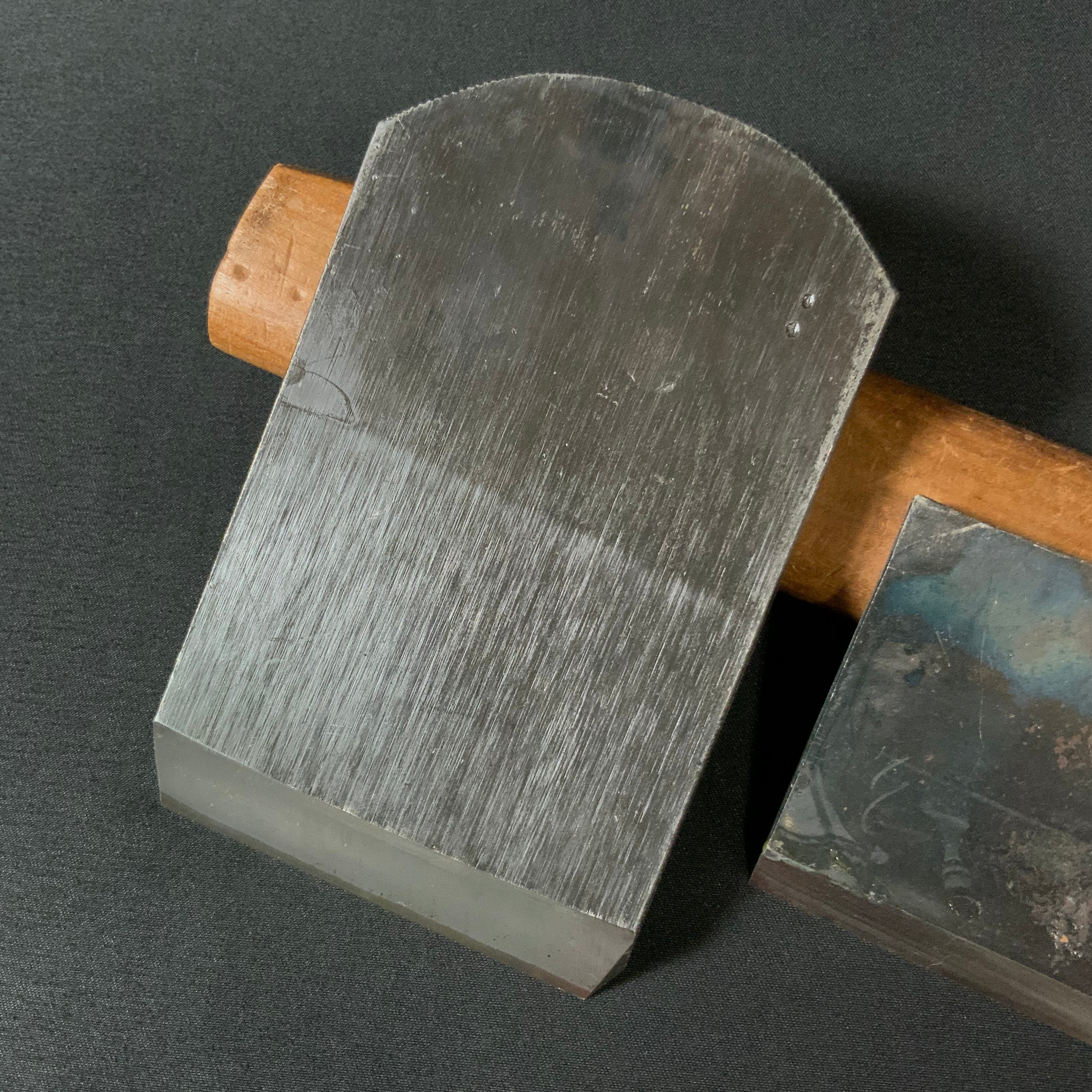 #2 Gachirin Tsunesaburo Smoothing Plane (Kanna) with Super White steel Mokume 月輪 (がちりん) 二代目作 常三郎 木目仕上鉋 青紙スーパー鋼 70mm