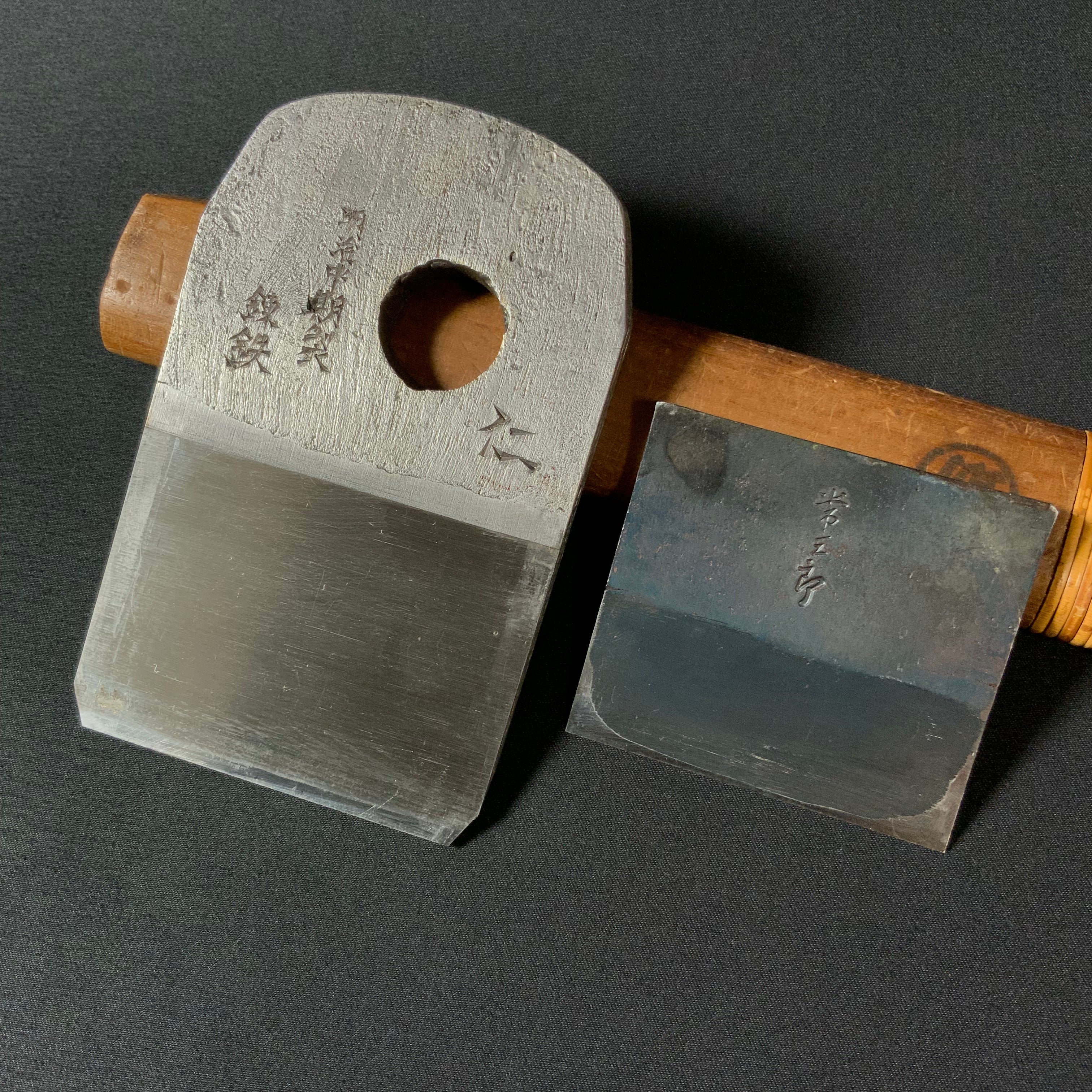 #4Jin Ana no Kannna Tsunesaburo Smoothing Plane (Kanna)  仁 穴の鉋  常三郎 仕上鉋 特殊鋼 70mm