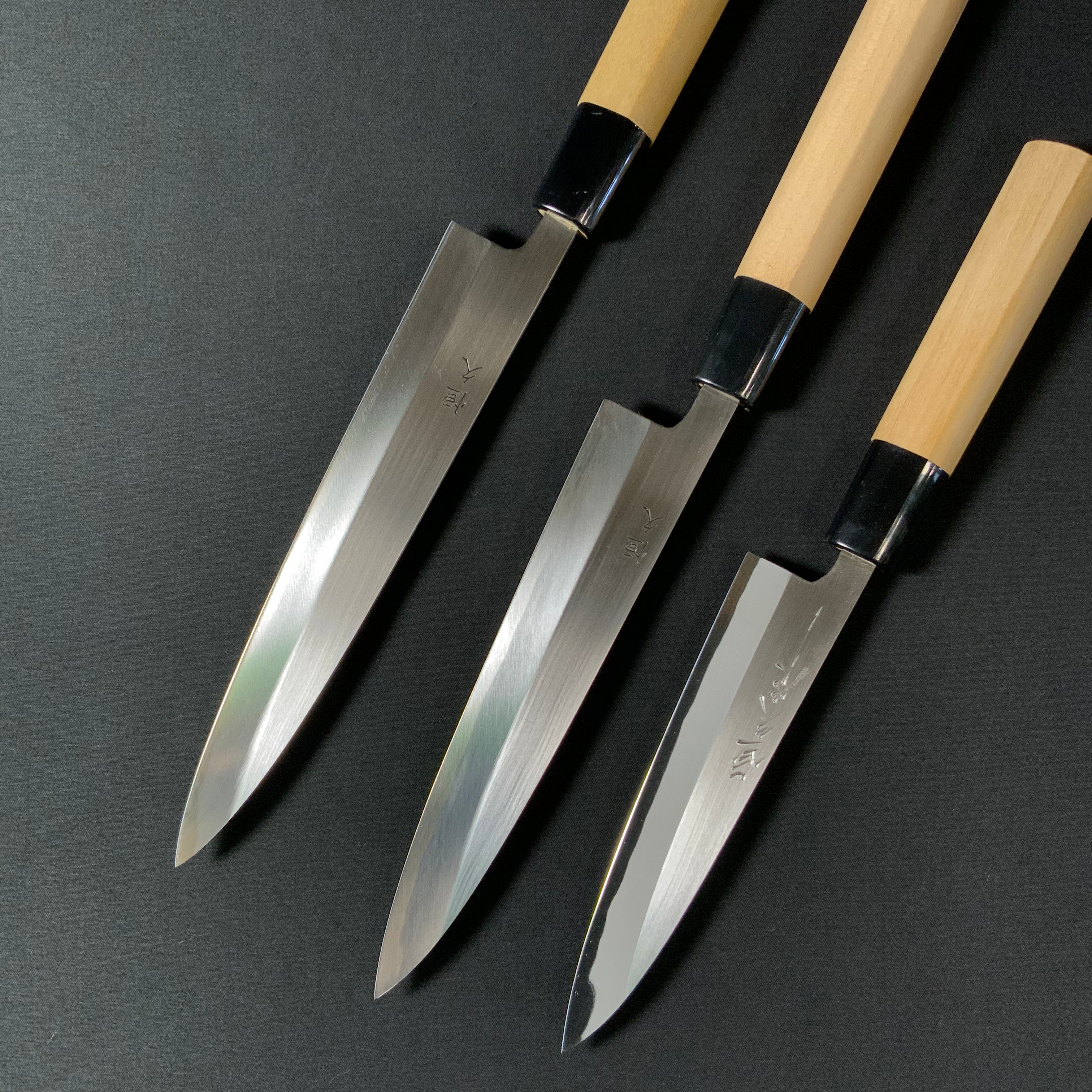 恒久作 イカ裂き包丁 磨き仕上 SK鋼鍛接     Tsunehisa Ikasaki(Squid-Slicing) Knife