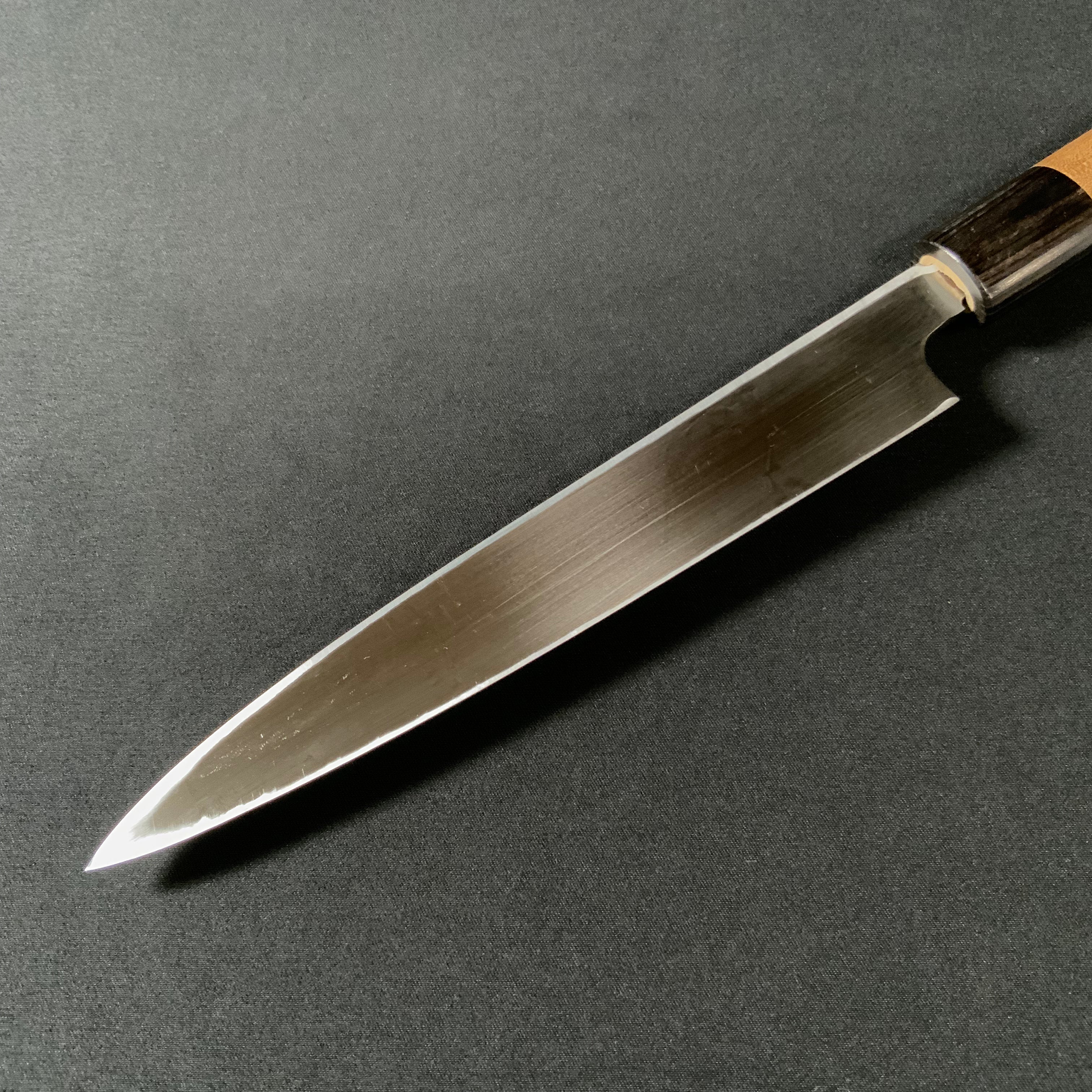 恒久作 柳刃包丁 黒槌目仕上 SK鋼鍛接  180mm   Tsunehisa Yanagiba Knife Tsuchime-finish