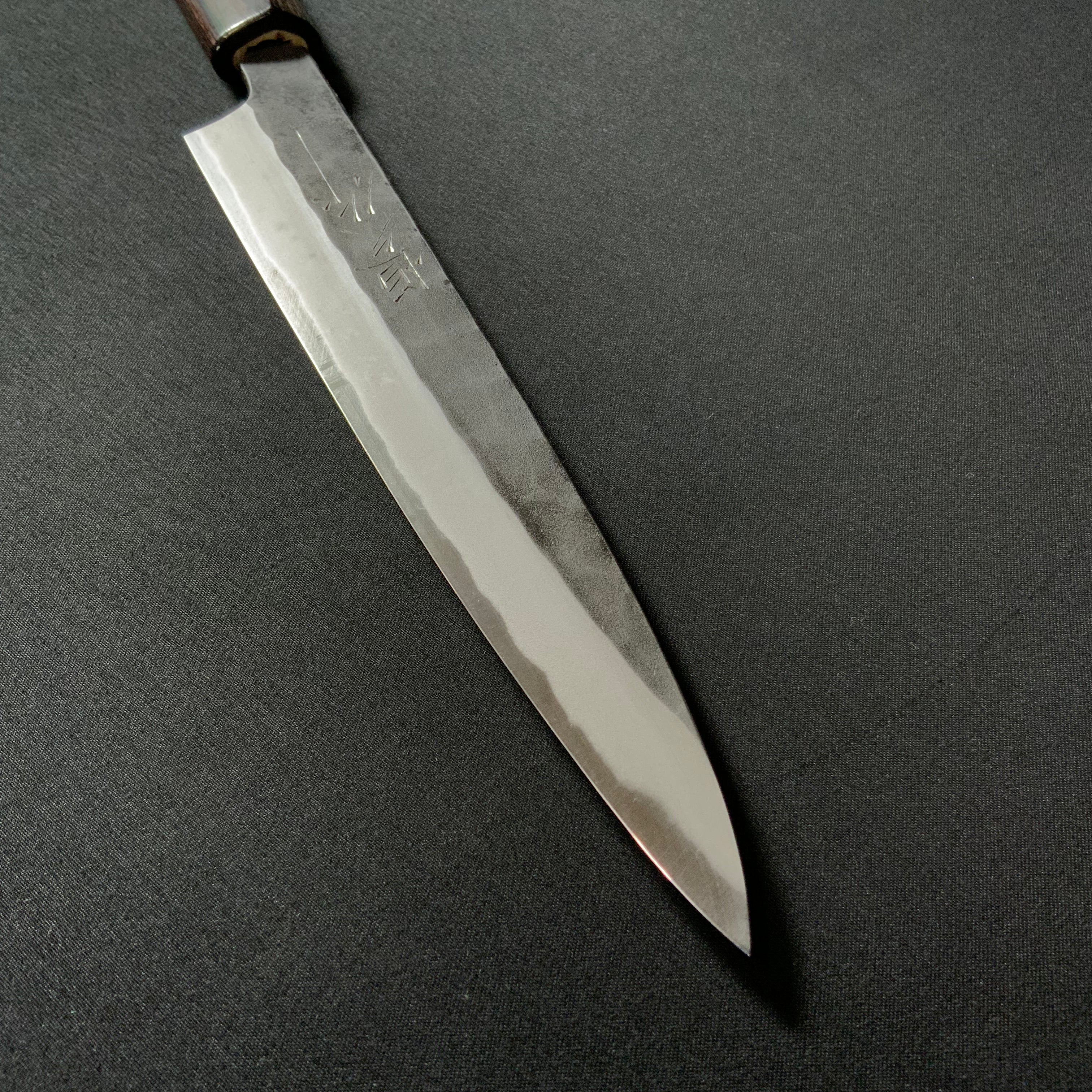 恒久作 柳刃包丁 黒槌目仕上 SK鋼鍛接  180mm   Tsunehisa Yanagiba Knife Tsuchime-finish