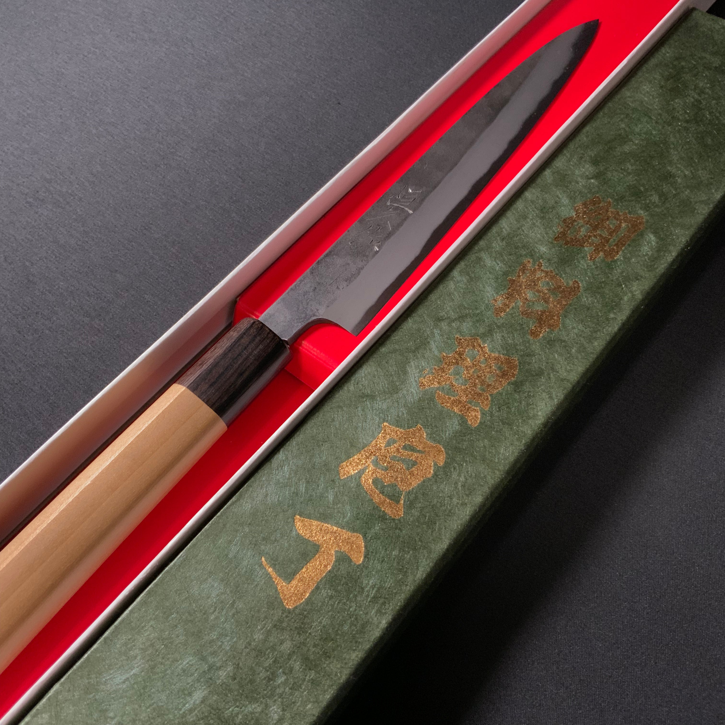 恒久作 柳刃包丁 黒槌目仕上 SK鋼鍛接  180mm   Tsunehisa Yanagiba Knife Tsuchime-finish