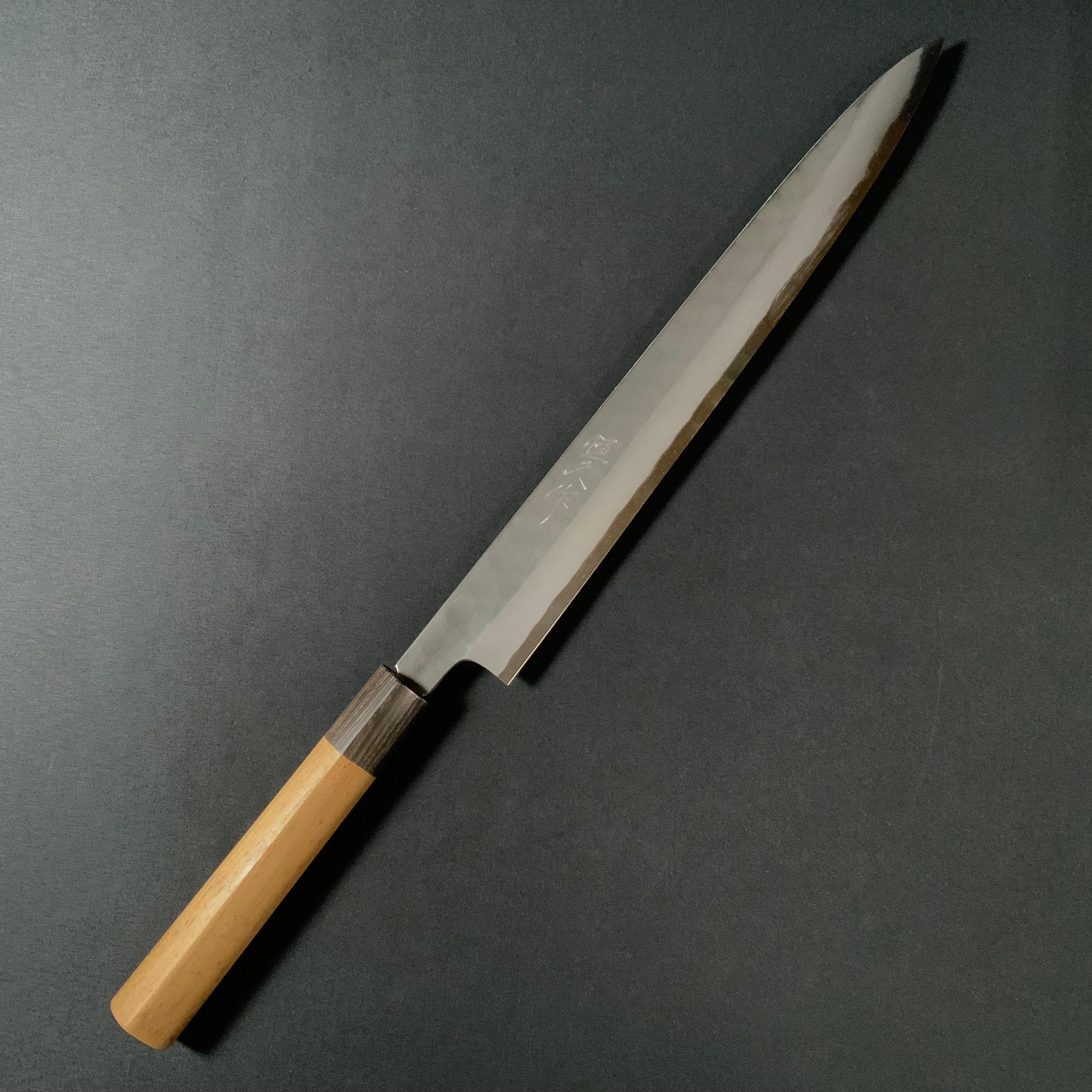 全長40cm!　大型柳刃包丁　特製手造　　柳刃　和包丁　片刃　料理包丁　a743 全長40cm! 大型柳刃包丁 特製手造 柳刃 和包丁 片刃 料理包丁 a743