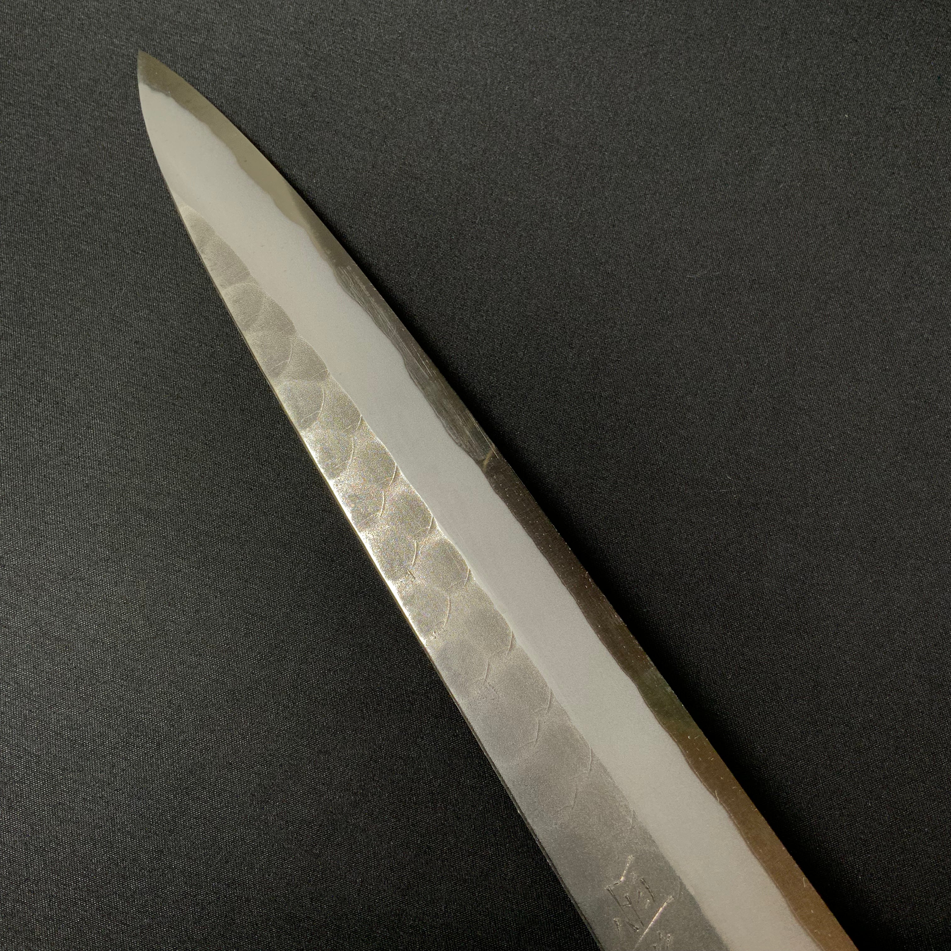 恒久作 柳刃包丁 黒槌目 SK鋼鍛接 300mm    Tsunehisa Yanagiba Kitchen Knife