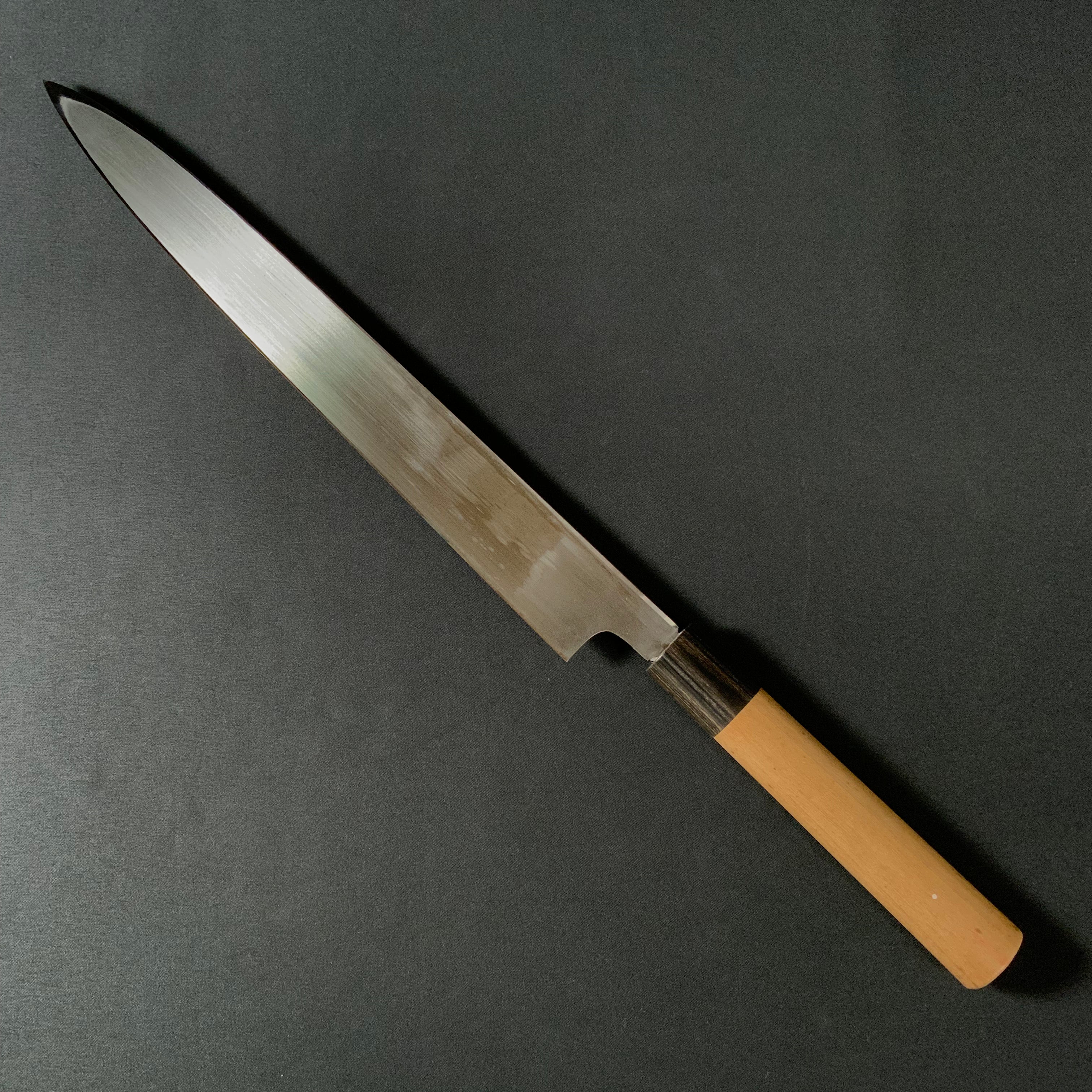 恒久作 柳刃包丁 黒槌目 SK鋼鍛接 300mm    Tsunehisa Yanagiba Kitchen Knife