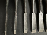 Hidari Ichihiro Kakuuchi Bench chisels set 左市弘 角打追入組鑿 unused