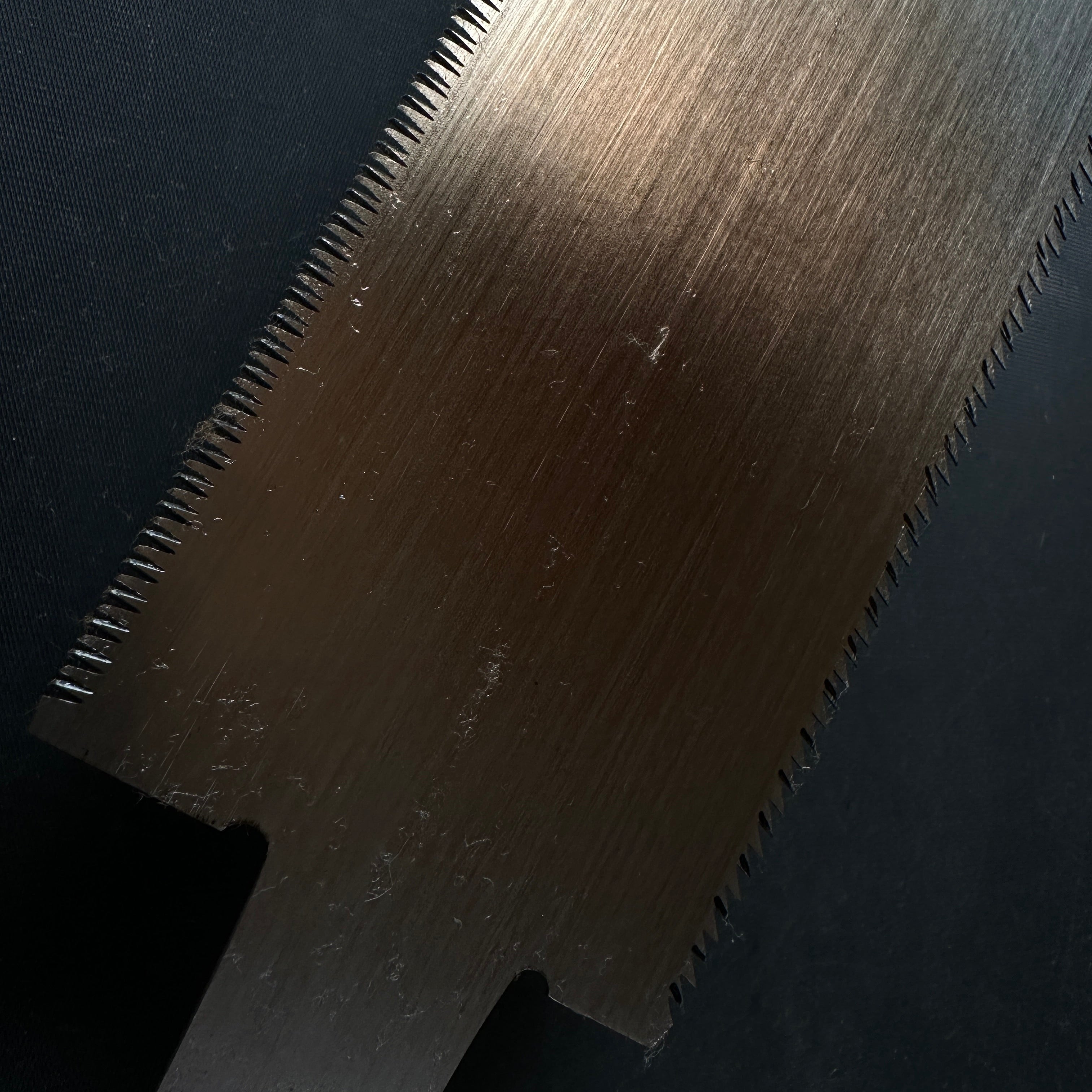 #R12 Ready to use! Old stock 中屋 眞次郎 Double Edge (Ryoba) Saw with Eddy Type Handles set by Kurashige 直ぐ使い 倉重栄助 目立 渦巻き柄 両刃鋸 250mm