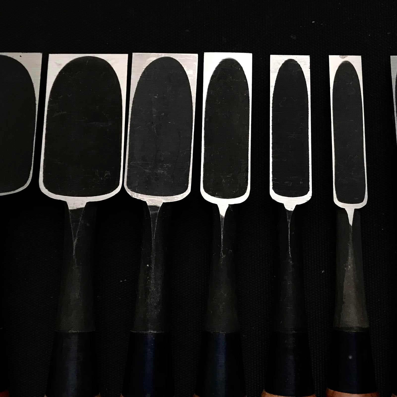 Sukekura Bench chisels set with White steel 助倉 追入組鑿 白紙鋼 Oirenomi