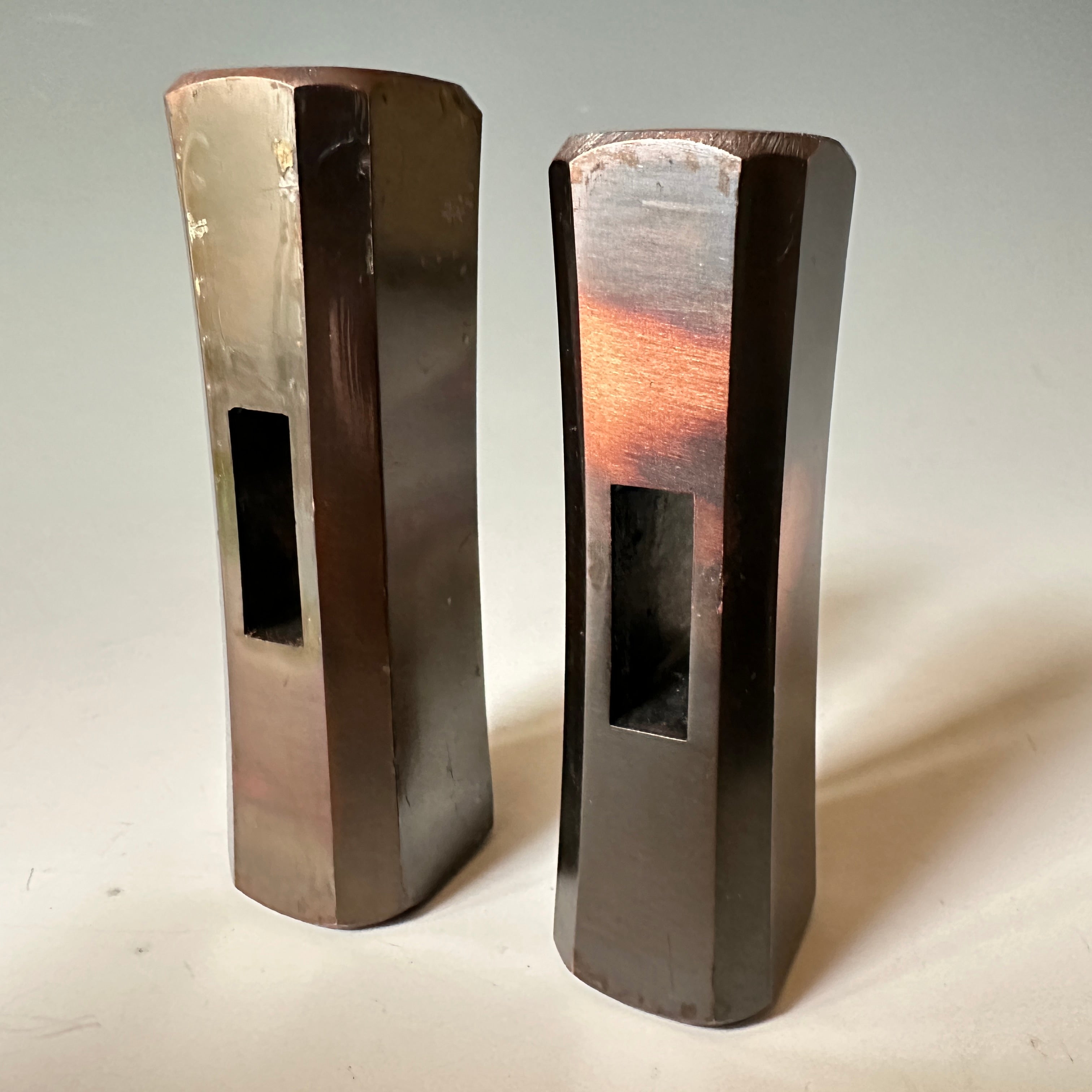 Old stock for Munehomale Octagon Hammers Blonze finish  掘出し物 小桧山作 八角玄翁 ブロンズ仕上