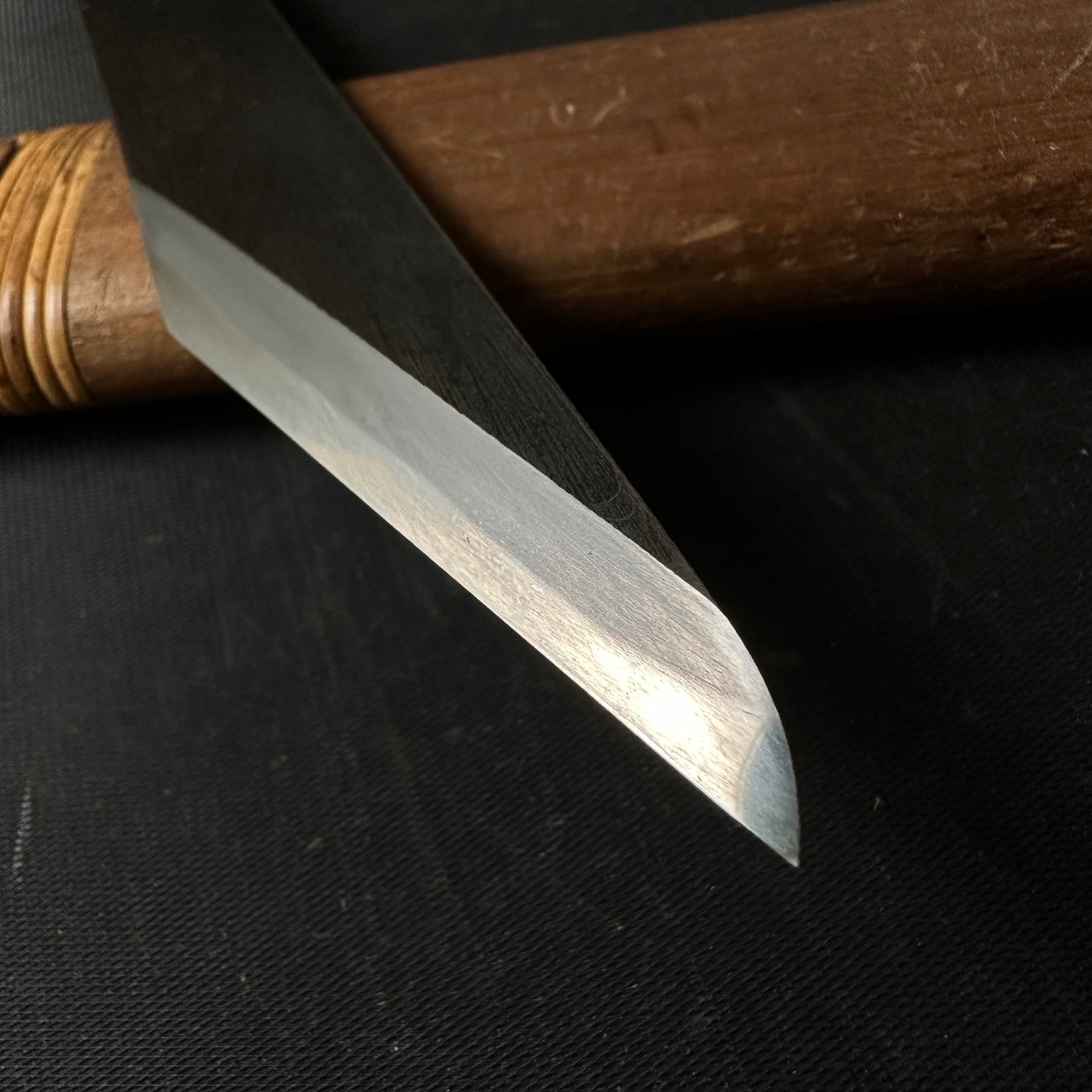 Old stock Fujiwara Yoshiaki Kiridashi Kokatana 掘出し物 藤原良明作 加藤清志氏 切出小刀 右 –  YAMASUKE KurashigeTools