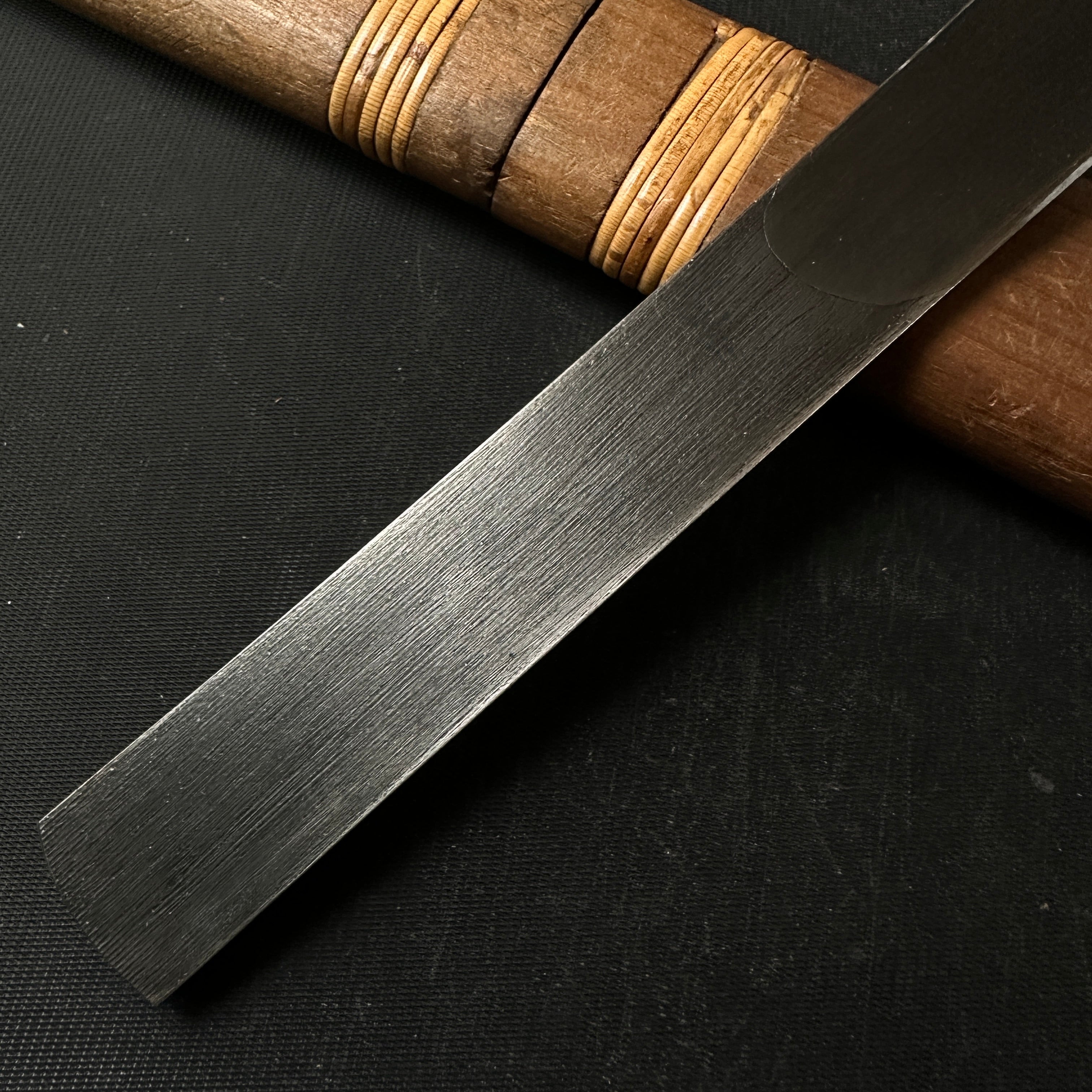 Old stock Fujiwara Yoshiaki Kiridashi Kokatana 掘出し物 藤原良明作 加藤清志氏 切出小刀 右 21mm