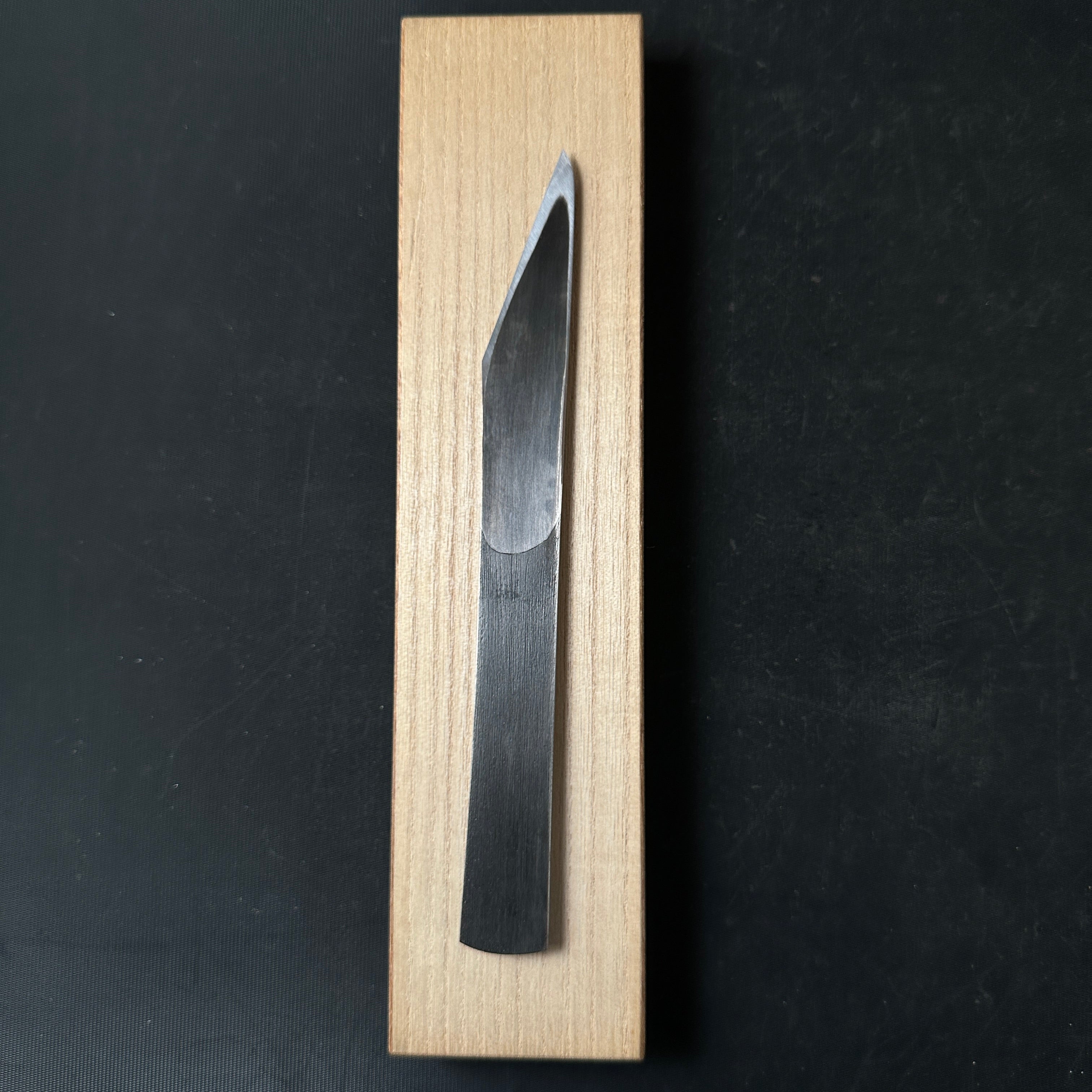 Old stock Fujiwara Yoshiaki Kiridashi Kokatana 掘出し物 藤原良明作 加藤清志氏 切出小刀 右 21mm