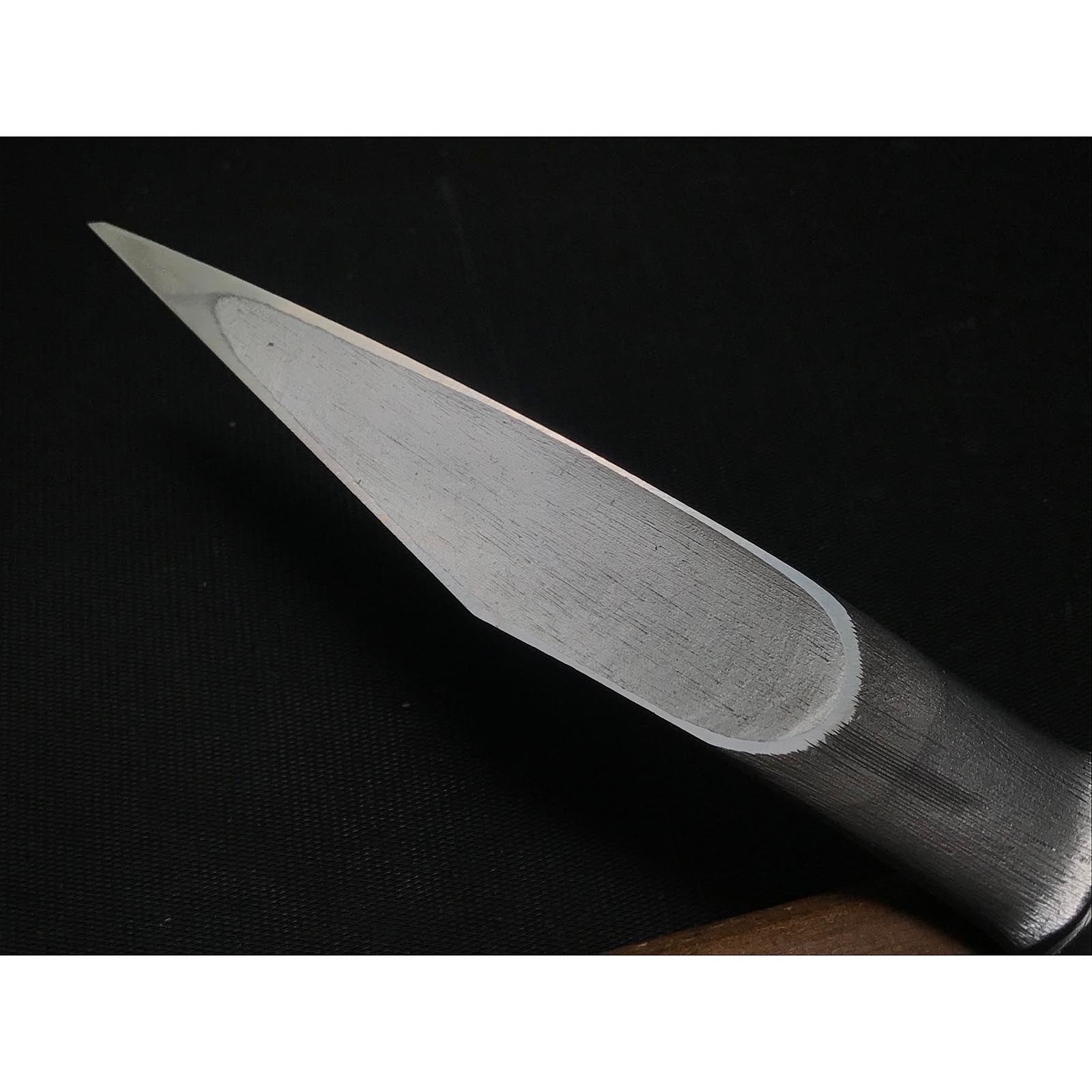 Old stock Bamboo Kiridashi Knives by Kunikei 3rd Right hand 掘出し物 三代目国慶作 竹節 切出し小刀 21mm 右