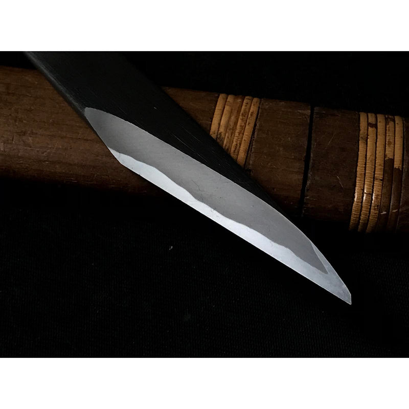 Old stock Bamboo Kiridashi Knives by Kunikei 3rd Right hand 掘出し物 三代目国慶作 竹節 切出し小刀 20mm 右