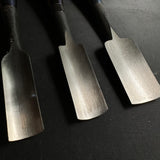 #U1  Uchi maru chisels 5-piece set with white steel 掘出し物  内丸組鑿 5本組
