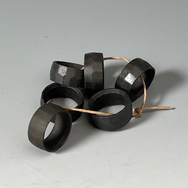 Chisels Hoop Ring (Uchi-Katsura) with Tsuchime Finish  ___鑿用 鑿桂 カツラ 槌目