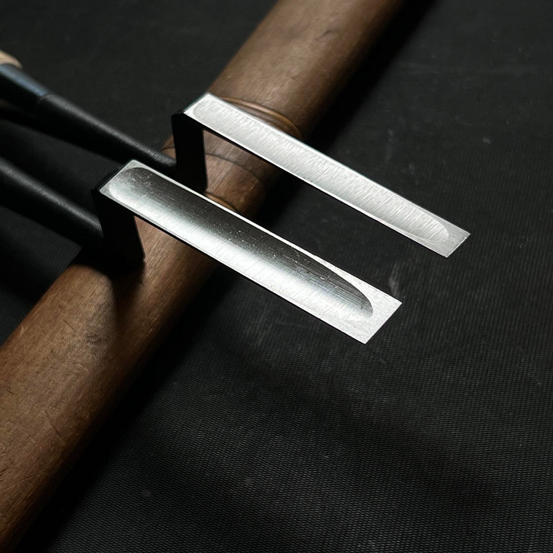 Trowel chisel (Kote nomi) Dovetail type by Ouchi  大内作 鏝鑿 鎬型 9,12mm
