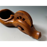 #ST43 Japanese Carpenter Ink Pot Traditional Measuring Tools Sumitsubo by Tsubogen 坪塬作 雲 墨壺 欅 255mm
