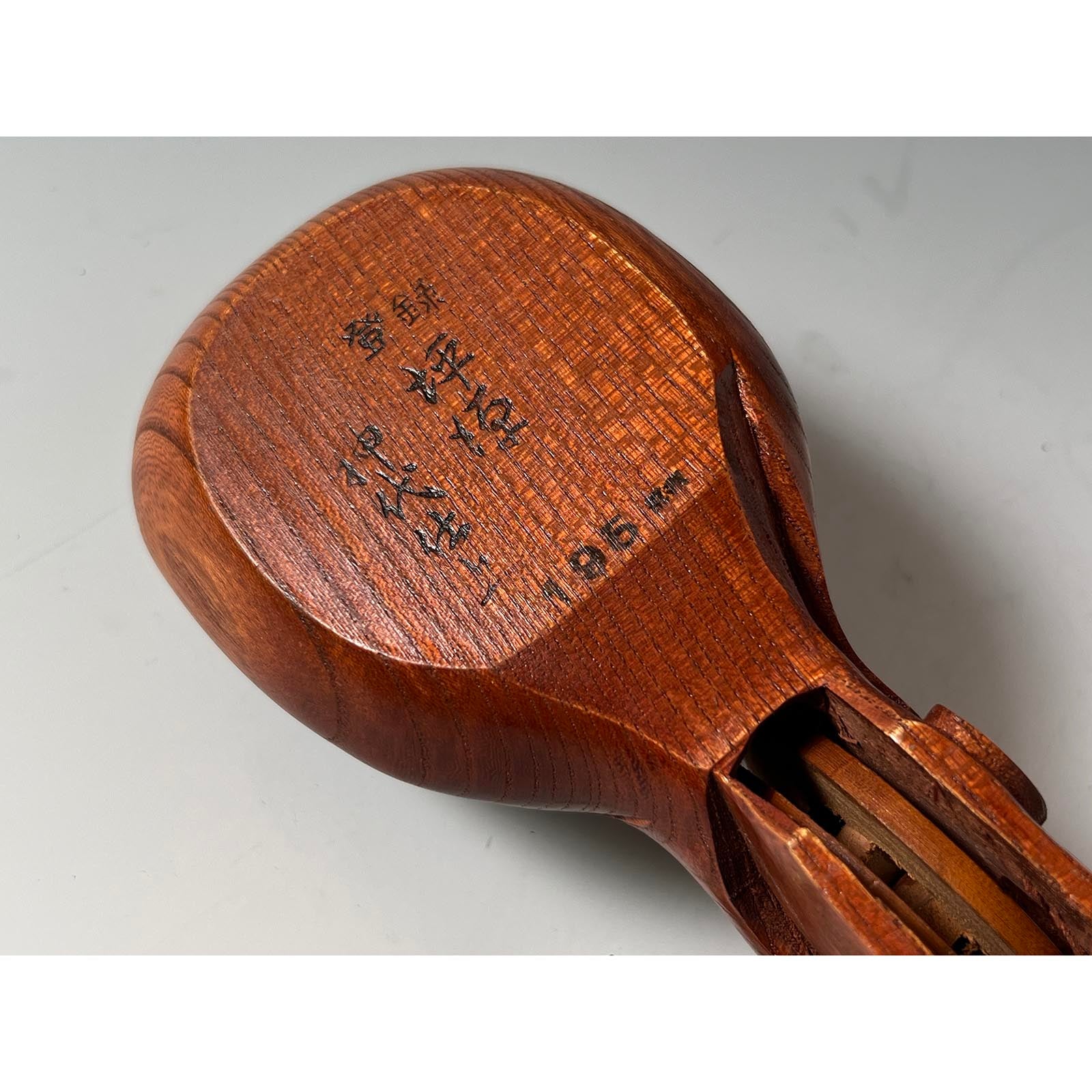 #ST46 Japanese Carpenter Ink Pot Traditional Measuring Tools Sumitsubo by Tsubogen 坪塬作 亀 墨壺 欅 195mm