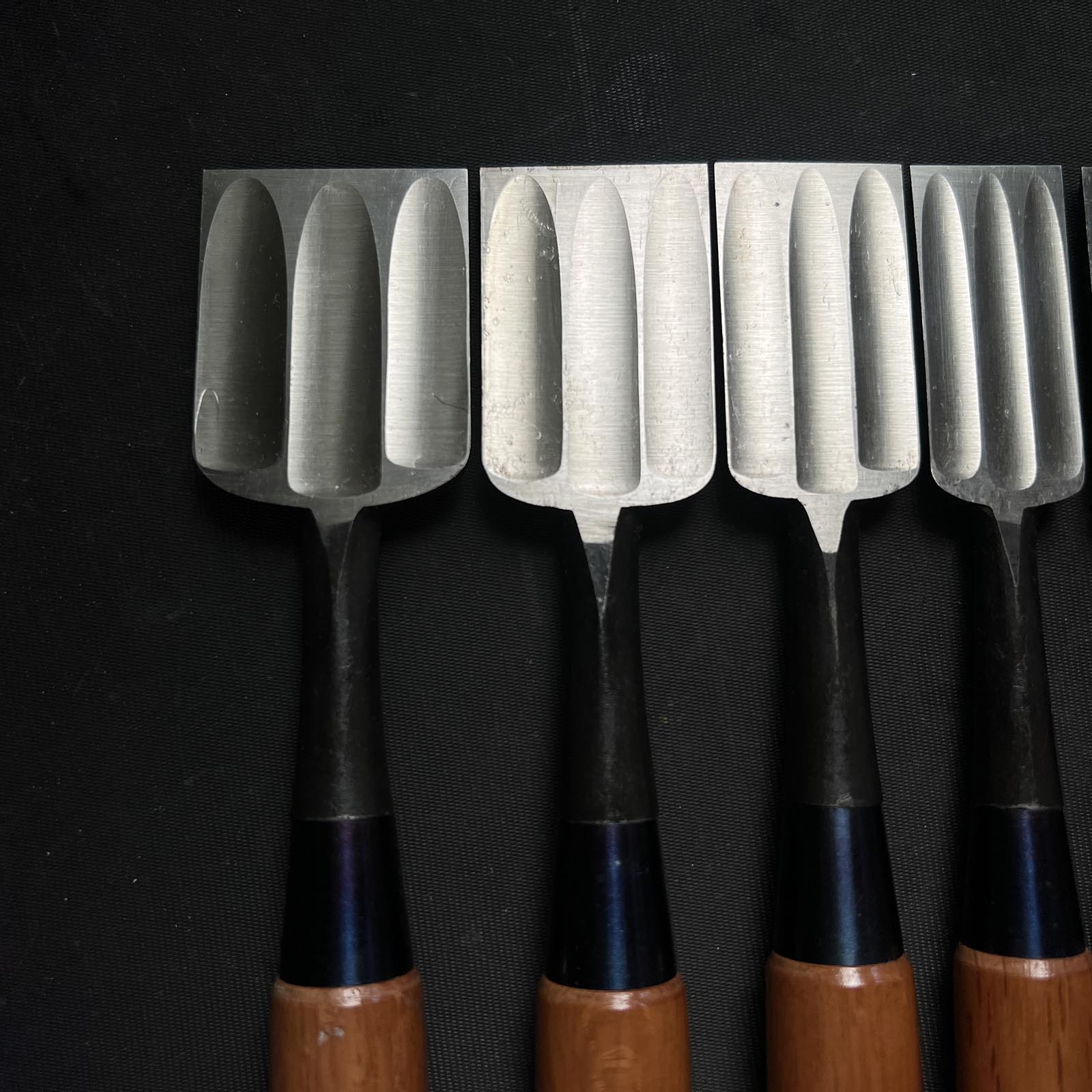 Sukekura Bench chisels set with White steel 助倉 追入組鑿 白紙鋼 三つ裏 Oirenomi