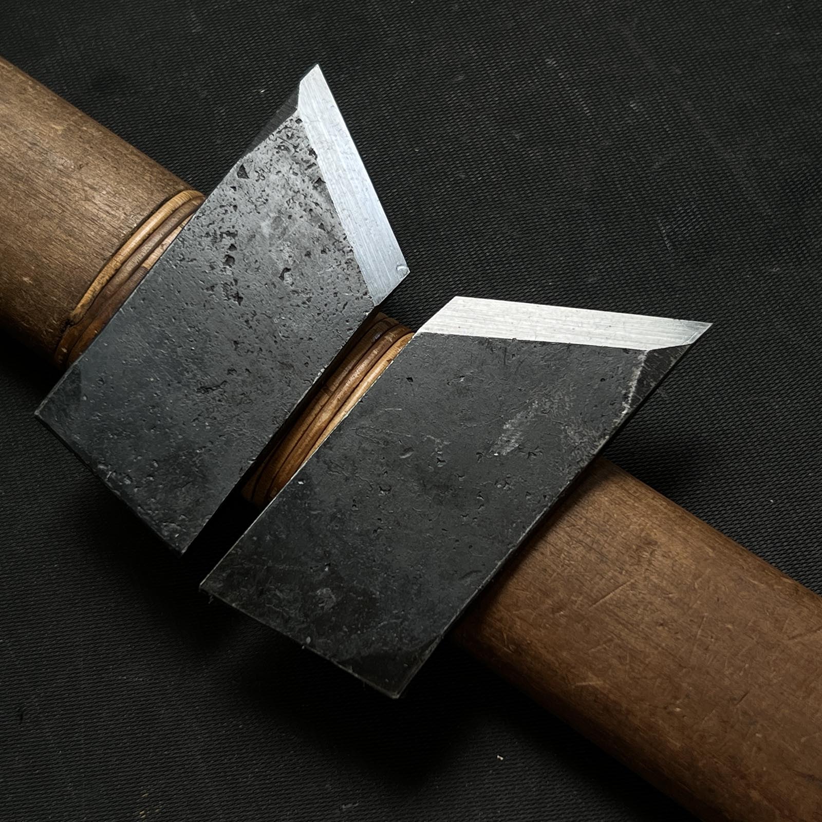 Yoshitaka Special Rabbet Planes with Blue steel Left & Right 義隆 蟻際鉋 左&右 36mm Ari-Kiwakanna