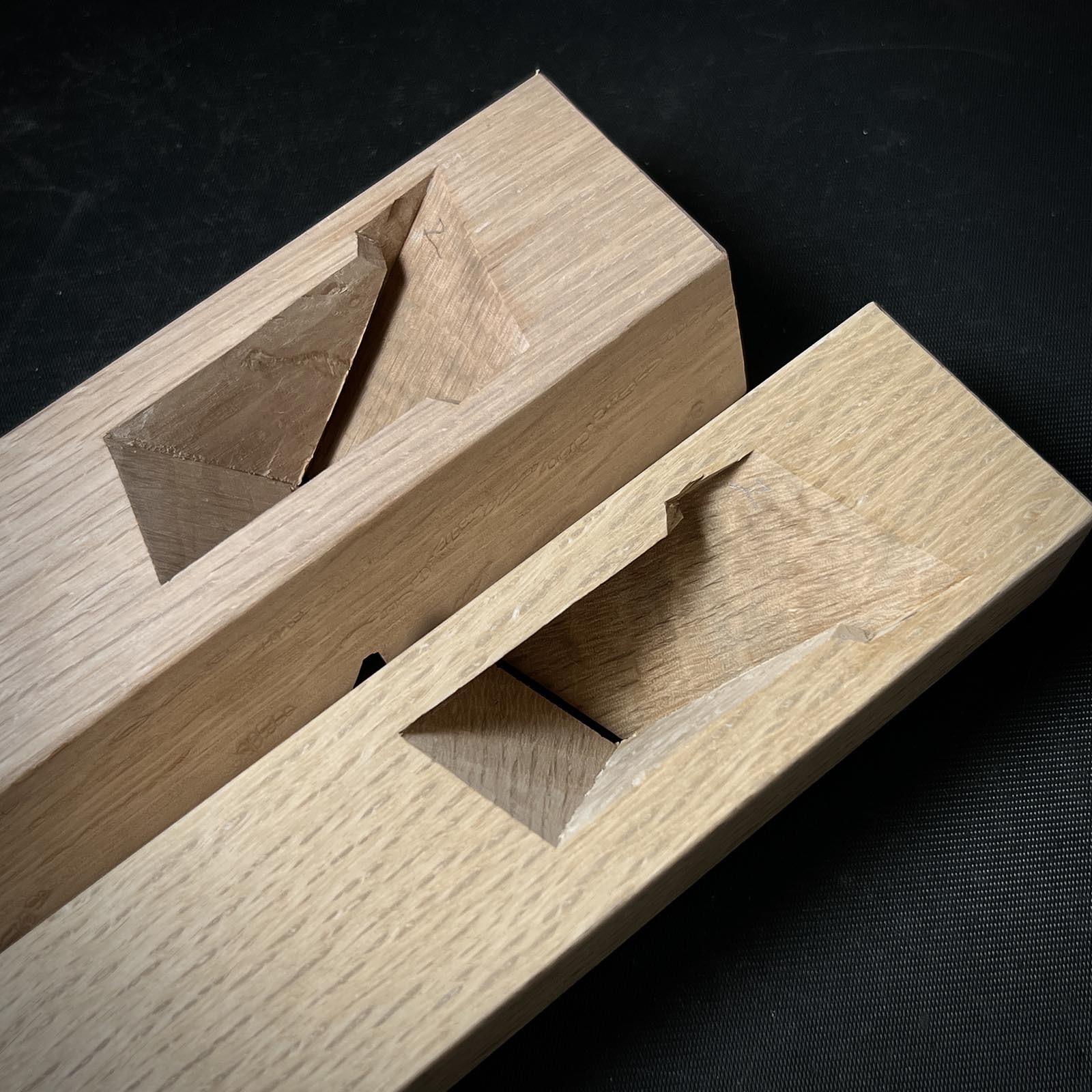 Yoshitaka Special Rabbet Planes with Blue steel Left & Right 義隆 一枚鉋 左右 蟻際鉋 30mm Ari-Kiwakanna