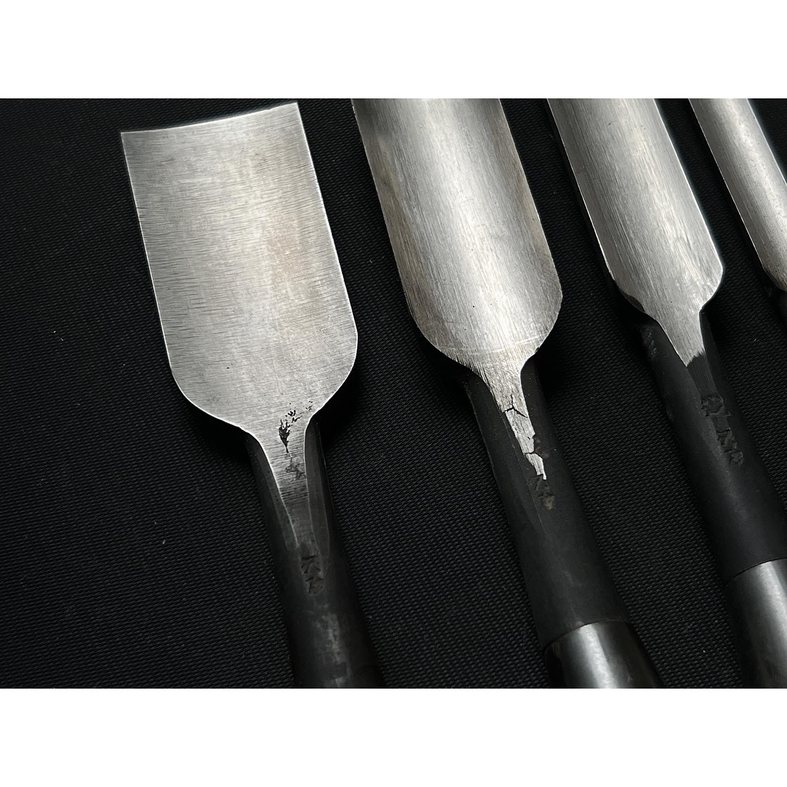 Old stock Kunikei 3rd Generation Early works Uchimaru chisels 掘出し物 三代目国慶作 早期作品  内丸鑿