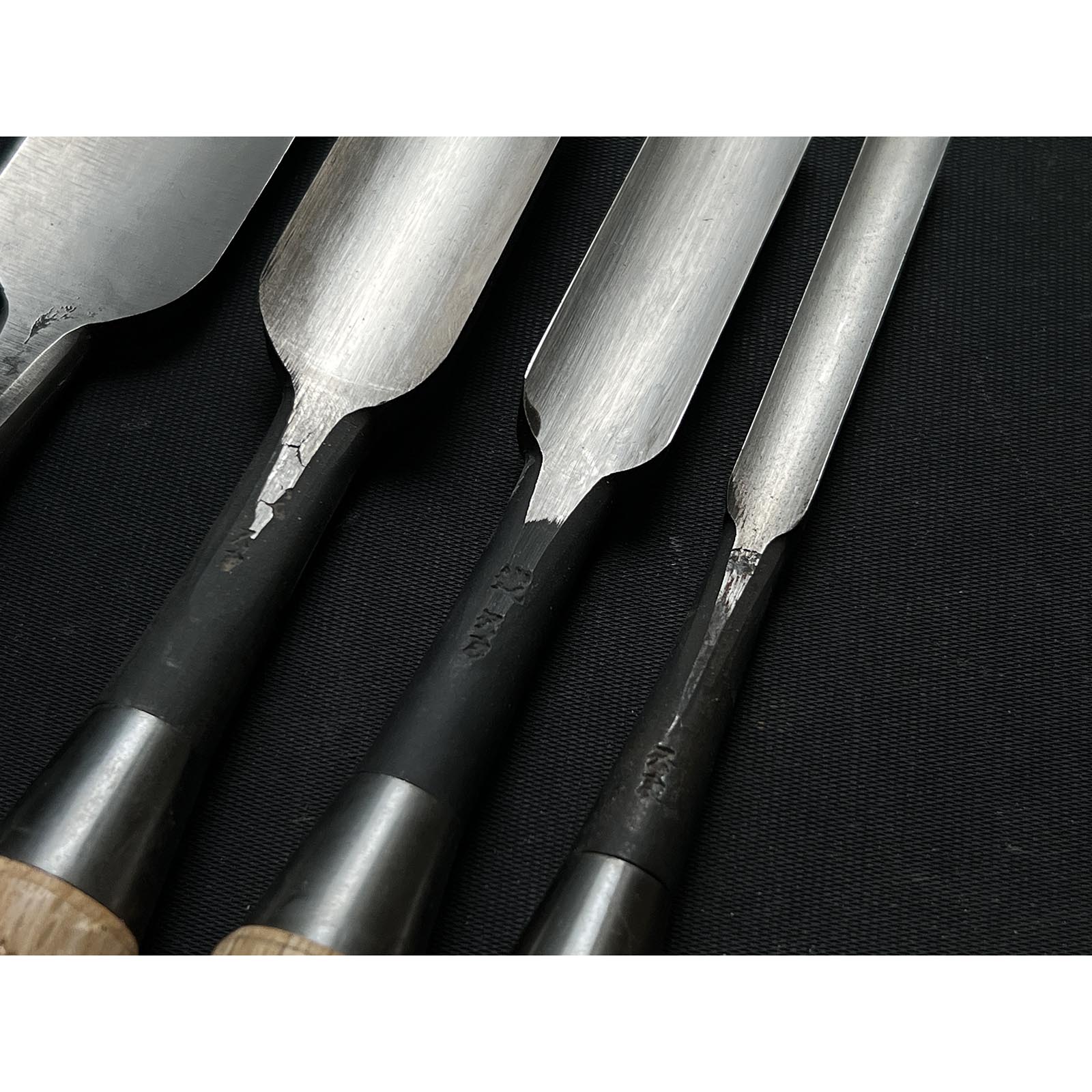 Old stock Kunikei 3rd Generation Early works Uchimaru chisels 掘出し物 三代目国慶作 早期作品  内丸鑿
