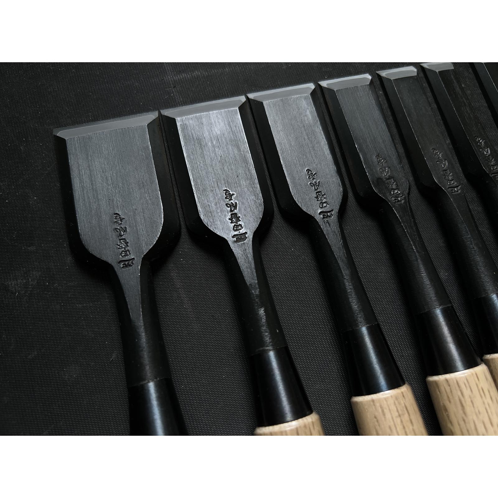 Tasai Fusetsu Bench chisels set (Oirenomi) with wooden box 田斎