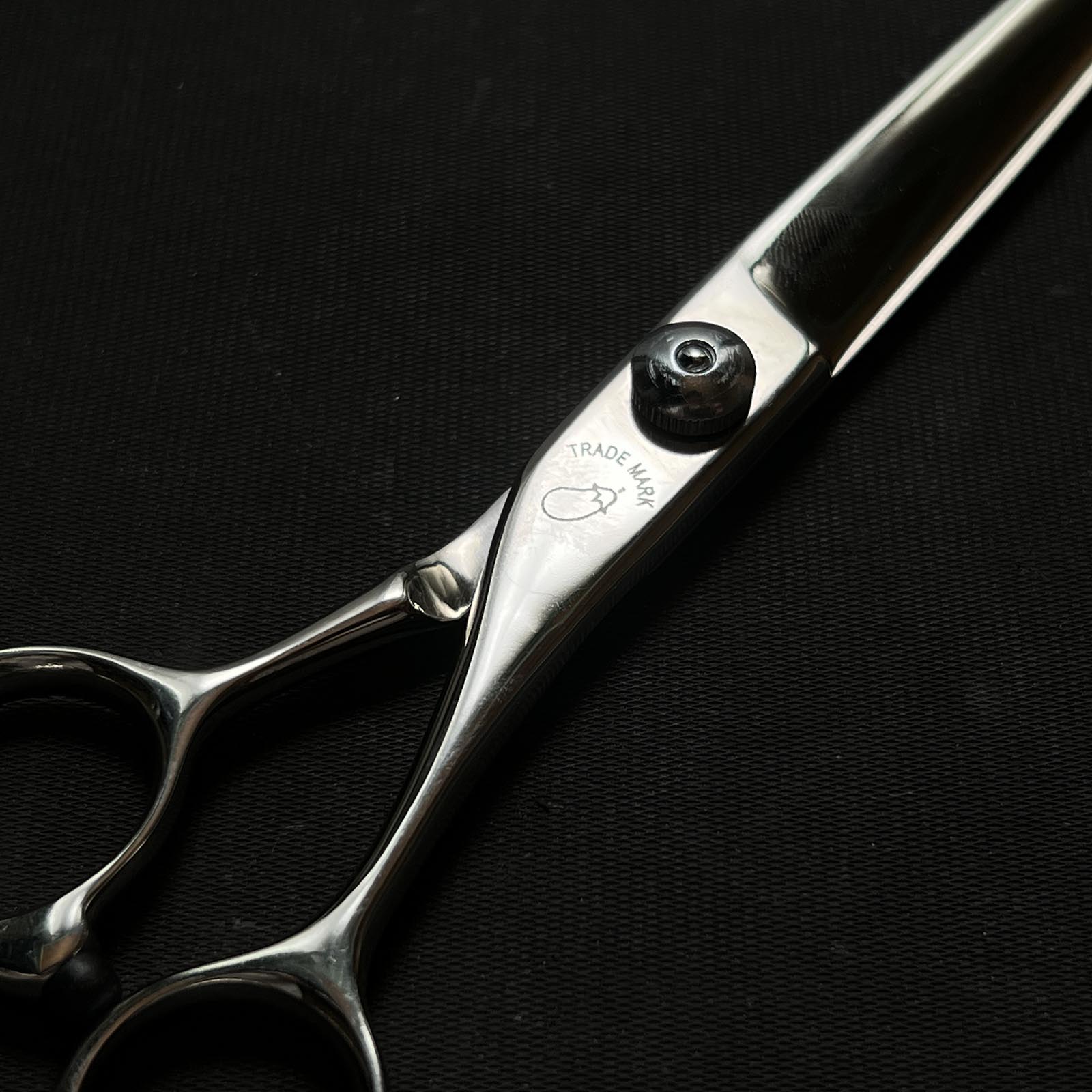 Old stock EGGPLANT Japanese Barber scissors 掘出し物 ナス印 散髪鋏 #1000