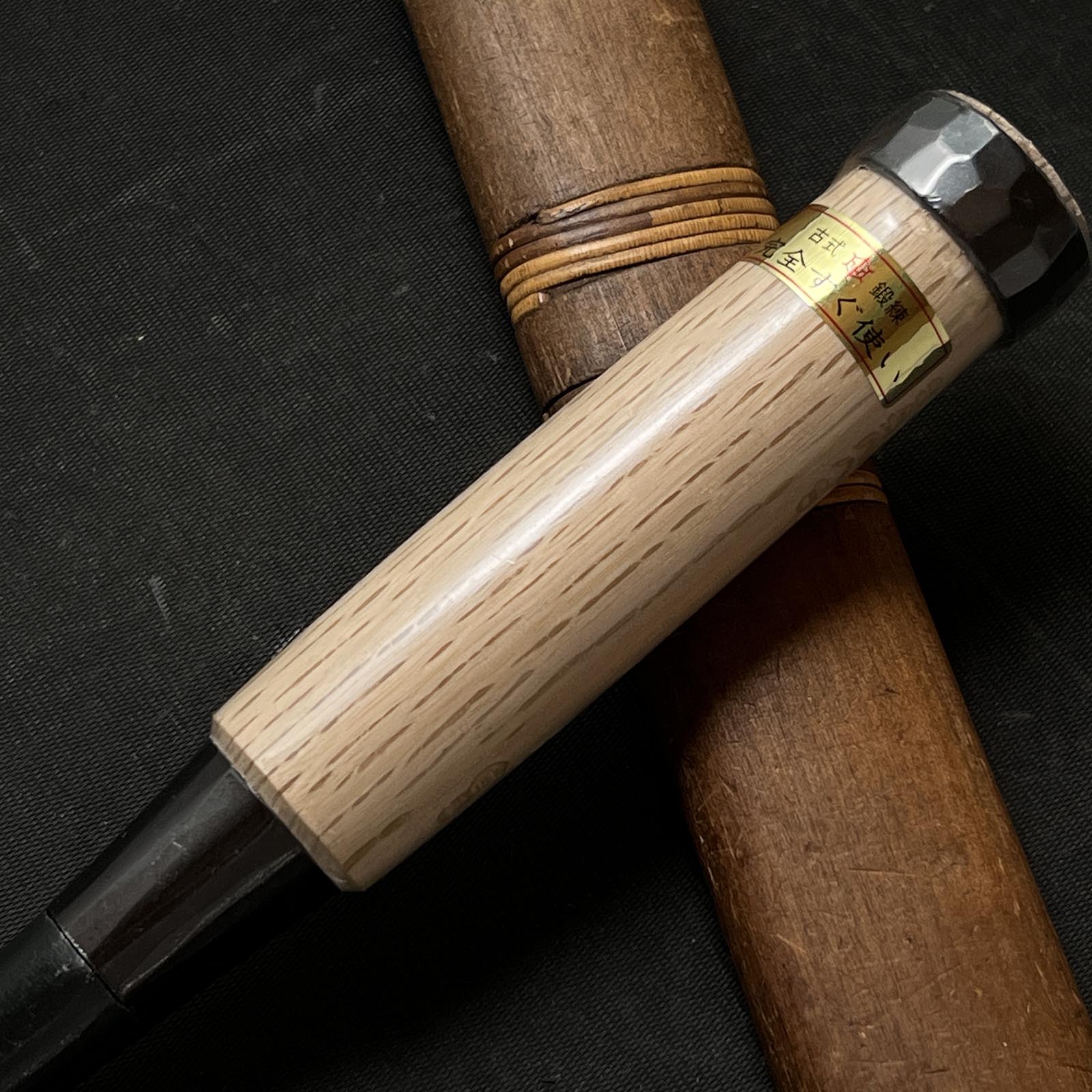 Tasai Bench chisels (Oirenomi) with blue steel  田斎作 黒仕上 追入鑿 54mm