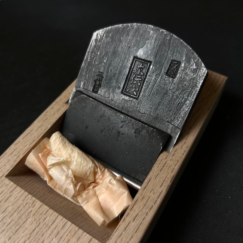 Ready to use! Higashi Denji Smoothing Plane (Kanna) by Ishibashi Toushichi 初心者におすすめ 直ぐ使い  東伝次 石橋藤七作 仕上げ鉋 77mm