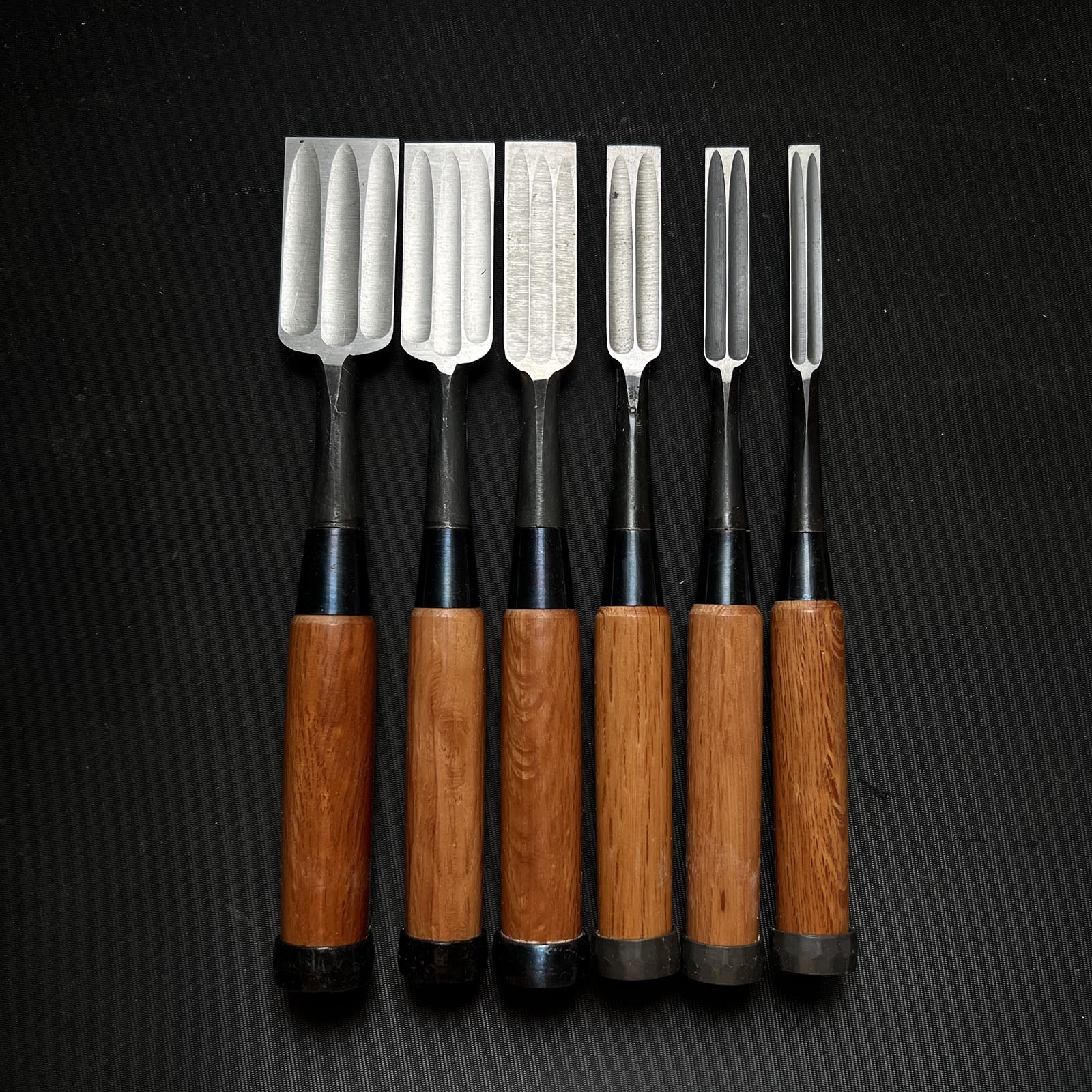 Old stock #M128 Mixed set for beginner Bench chisels set with White st