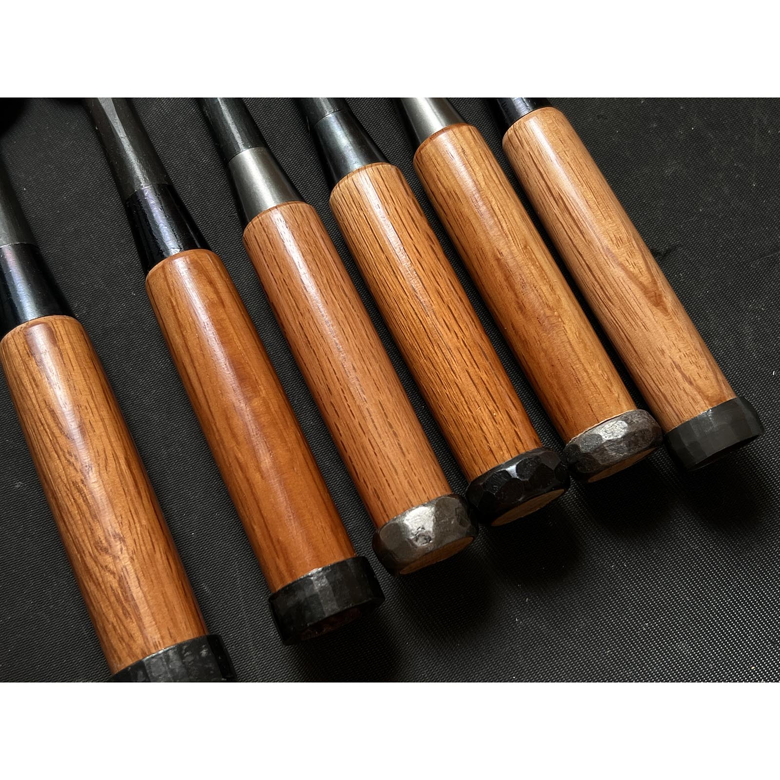 Old stock Kouetsu Bench chisels by Tasai  掘出し物 田斎作  侊悦  追入鑿 9,12,15,18,30,42mm Oirenomi