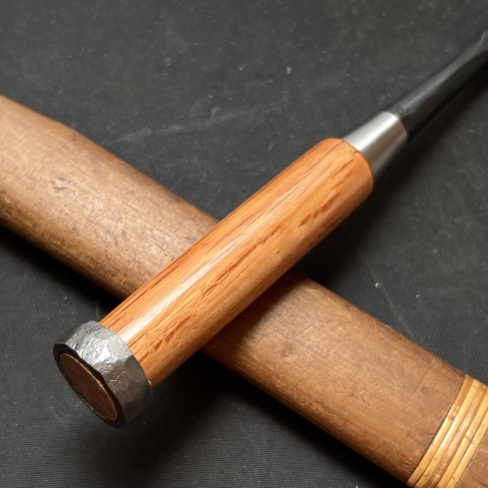 Old stock Kouetsu Bench chisels by Tasai Double Ura 掘出し物 田斎作  侊悦  複数裏  追入鑿 12mm