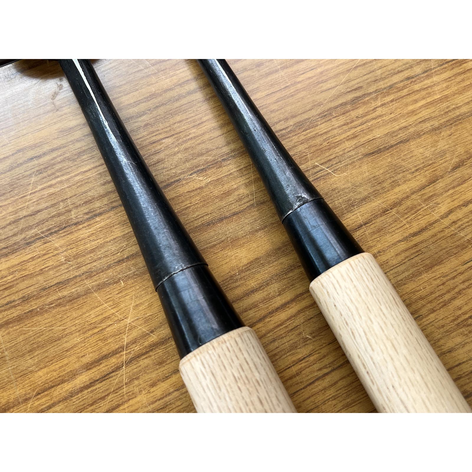 Old stock Takashiba Slick Chisels set (Ootsuki-nomi, Hontsuki-Nomi)  掘出し物 高芝  本突き組鑿  54,24mm