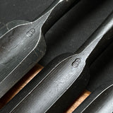 Toshikuni #2 Soto maru chisels set with white steel 利國 外丸組鑿 5本組 Sotomarunomi