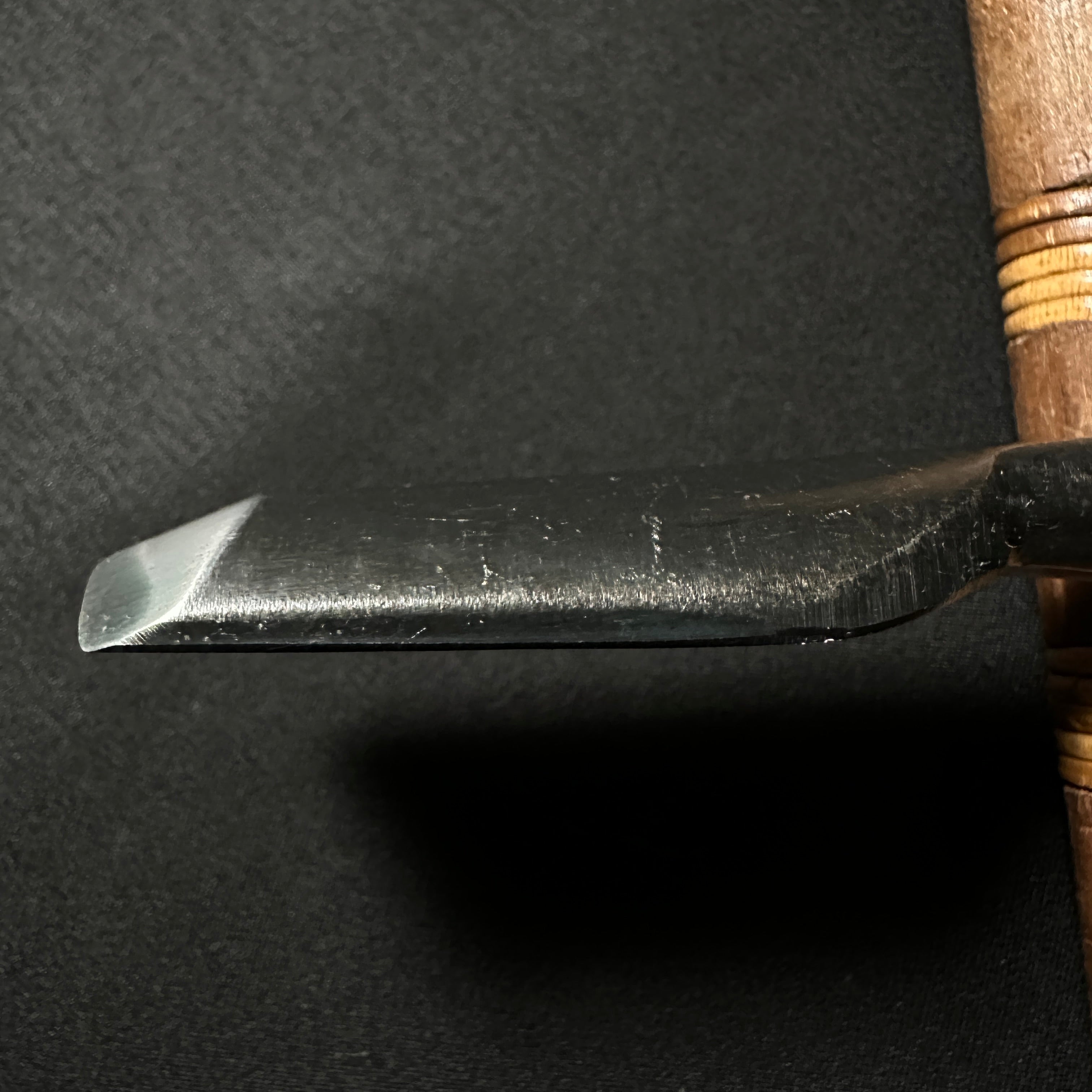 掘出し物 大吉 内丸叩鑿 21mm   Daikichi Uchimaru Timber Chisels with Blue steel  (Round Chisel)   UchimaruTatakinomi