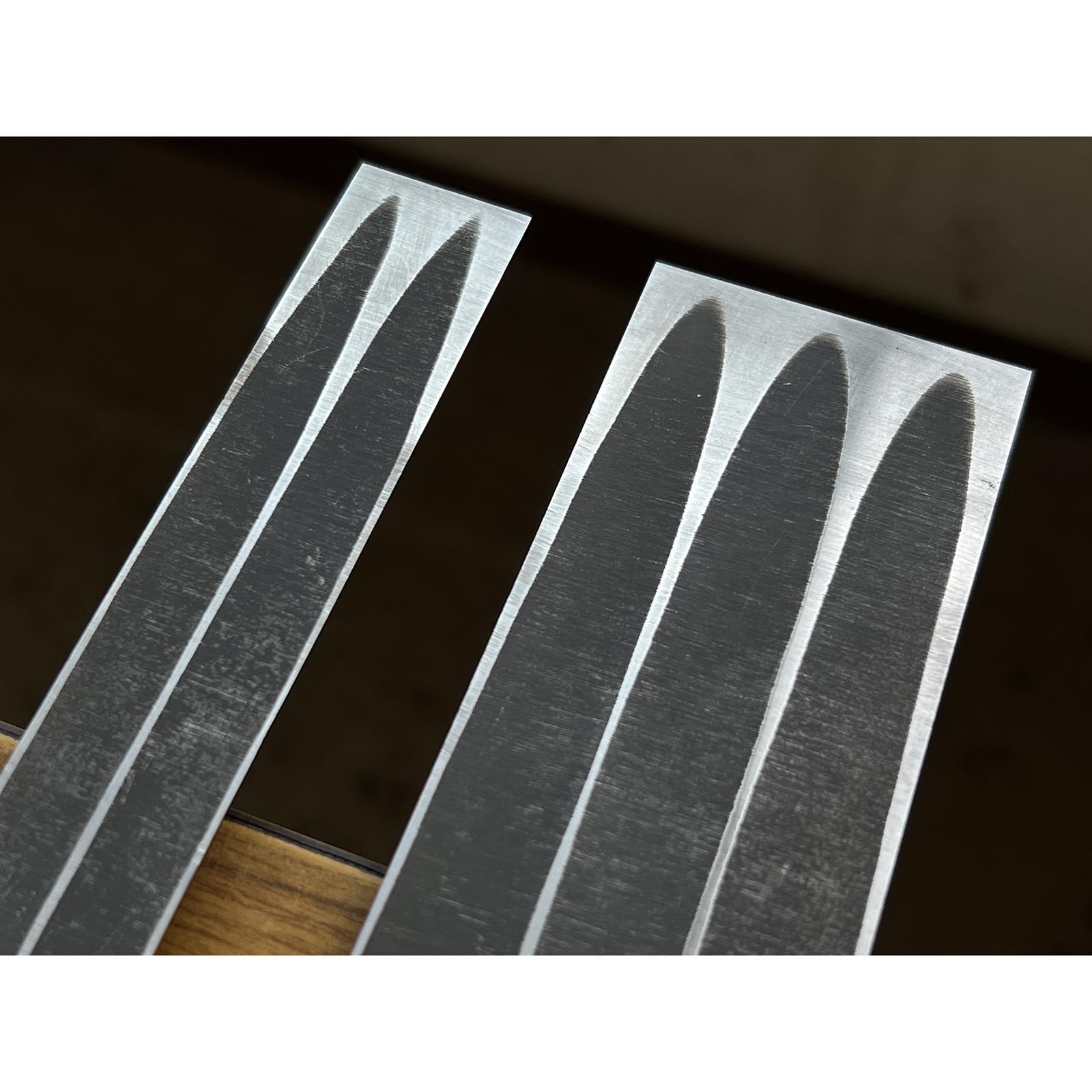 Ouchi Slick Chisels set  (Ootsuki-nomi, Hontsuki-Nomi) by Ouchi 4th generation 四代目大内俊明作 宗家大内 本突き組鑿  48,24mm