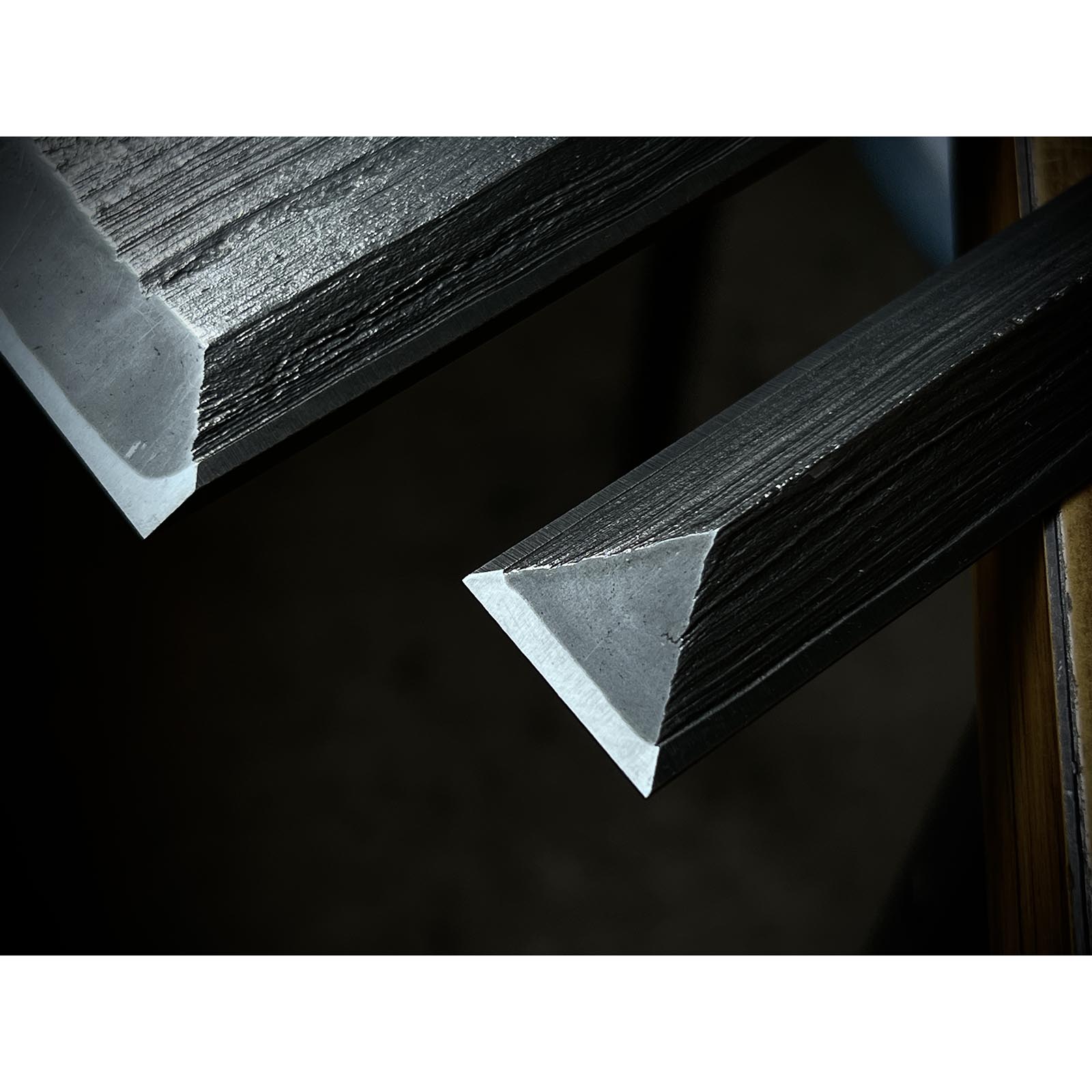 Ouchi Slick Chisels set  (Ootsuki-nomi, Hontsuki-Nomi) by Ouchi 4th generation 四代目大内俊明作 宗家大内 本突き組鑿  48,24mm