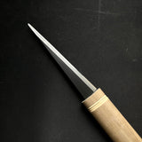 Yoshihede Kuri Kokatana (Carving tools) Right Hand  吉秀 青紙鋼 繰り小刀 右 130mm